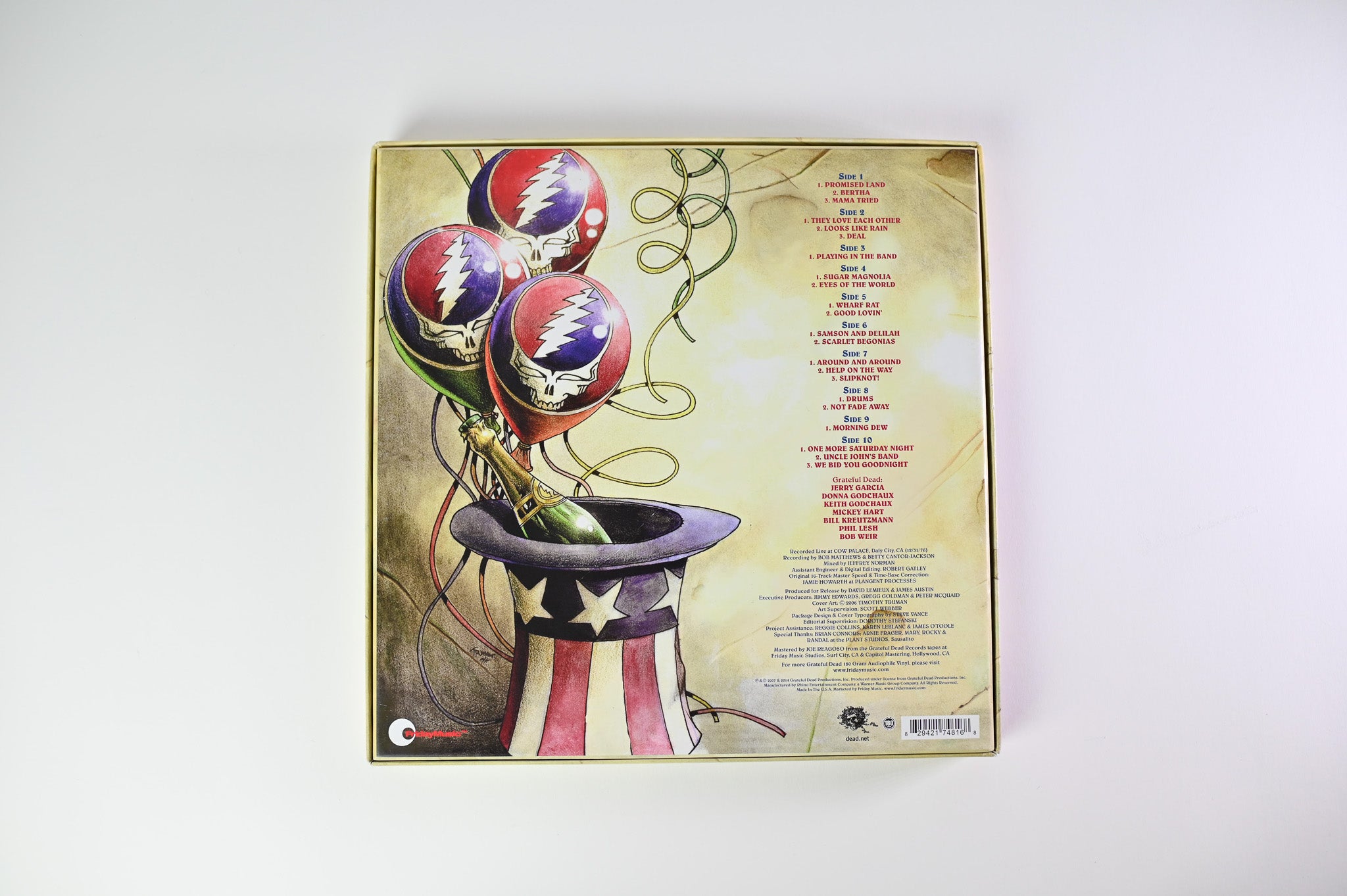 The Grateful Dead - Live At The Cow Palace, New Year's Eve 1976 on Friday Music Ltd 180 Gram Box Set