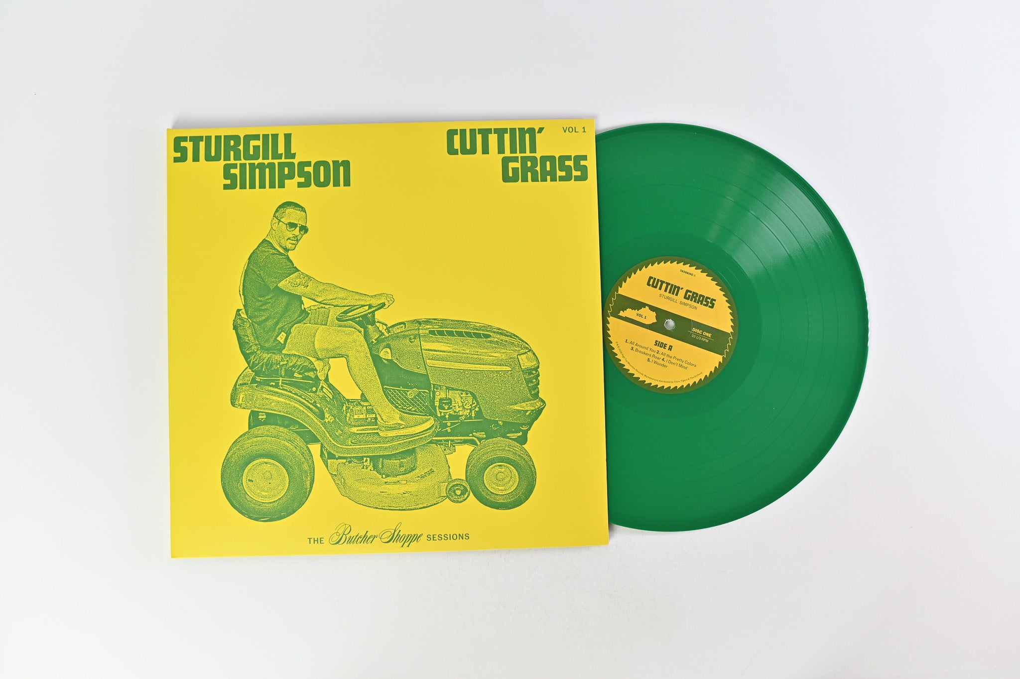 Sturgill Simpson - Cuttin' Grass Vol. 1 (The Butcher Shoppe Sessions) on High Top Mountain Records - Yellow & Green Vinyl