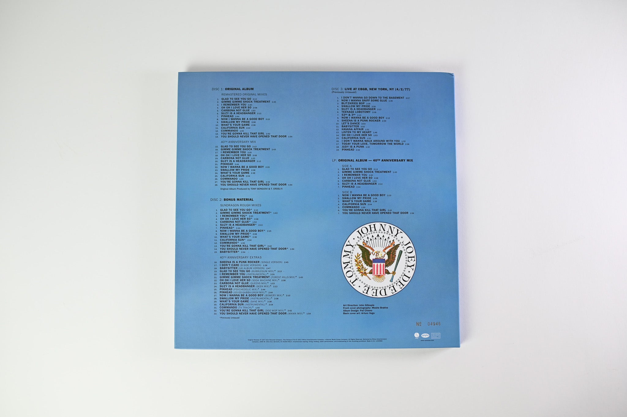 Ramones - Leave Home on Rhino Deluxe Edition Ltd Numbered Box Set Reissue