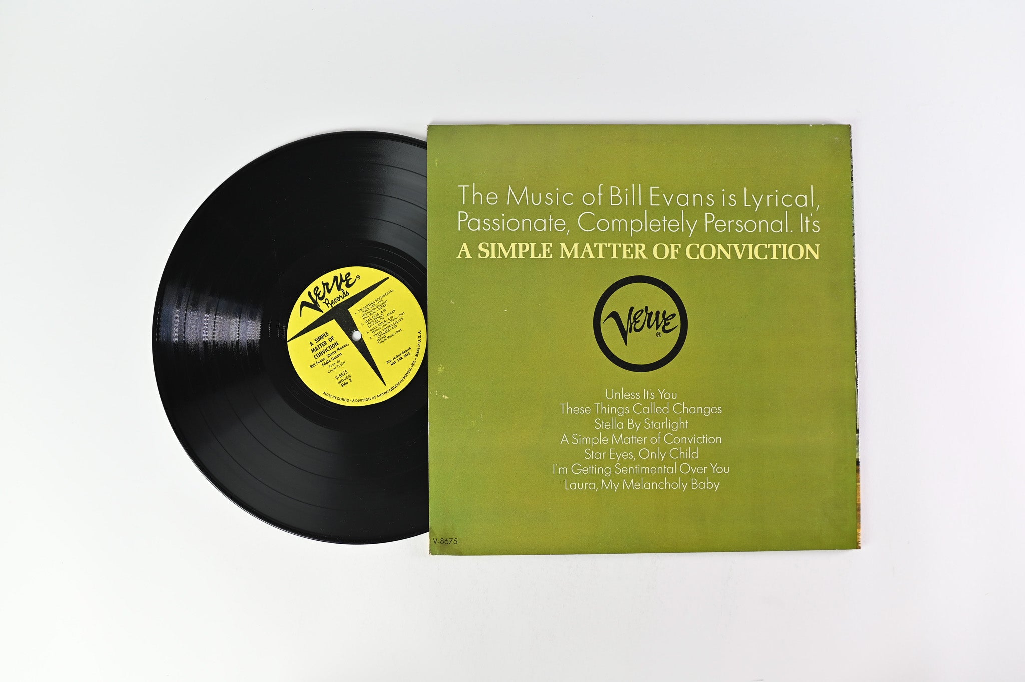 Bill Evans - A Simple Matter Of Conviction Mono Promo on Verve Records