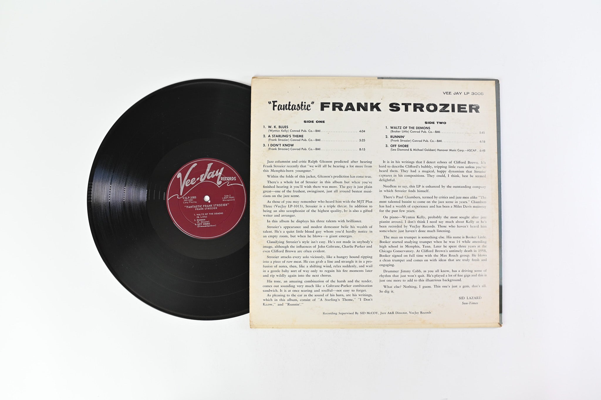 Frank Strozier - Fantastic Frank Strozier on Vee Jay Mono Deep Groove 1st Press