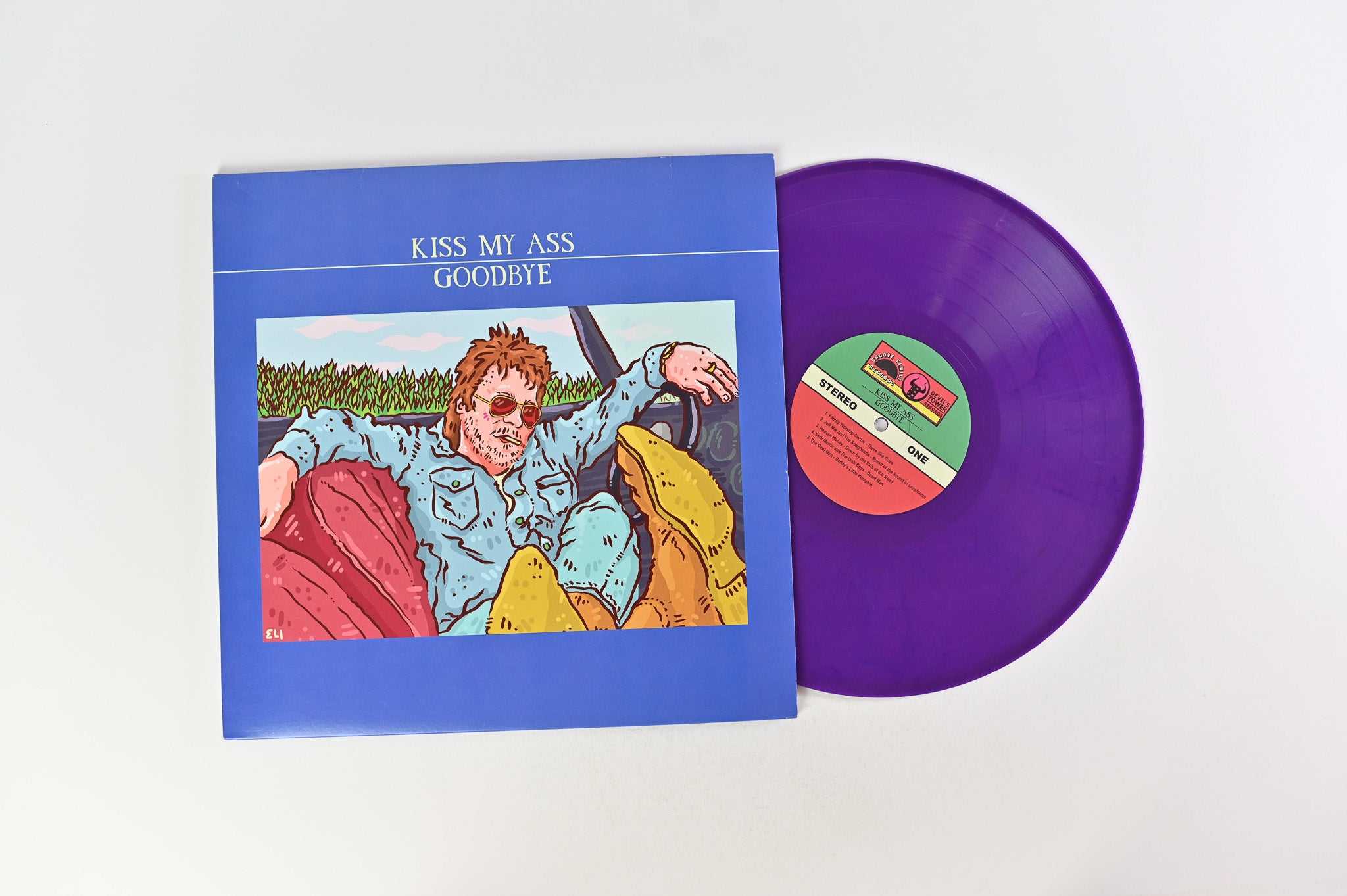 Various - Kiss My Ass Goodbye (John Prine Tribute) on Devil's Tower Records / Groove Family Records - Colored Vinyl