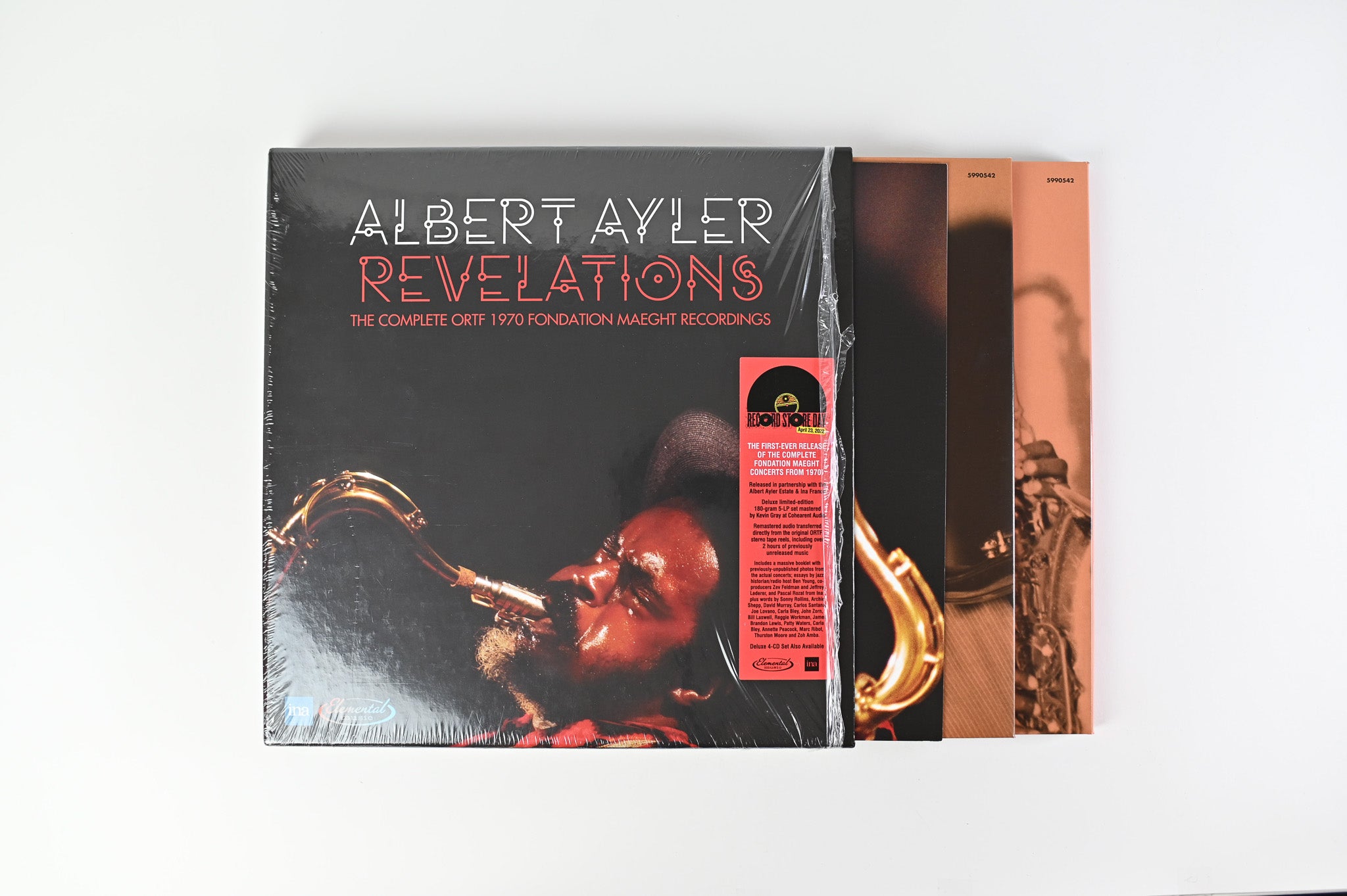 Albert Ayler - Revelations - The Complete ORTF 1970 Fondation Maeght Recordings on Elemental RSD 2022 Ltd Numbered