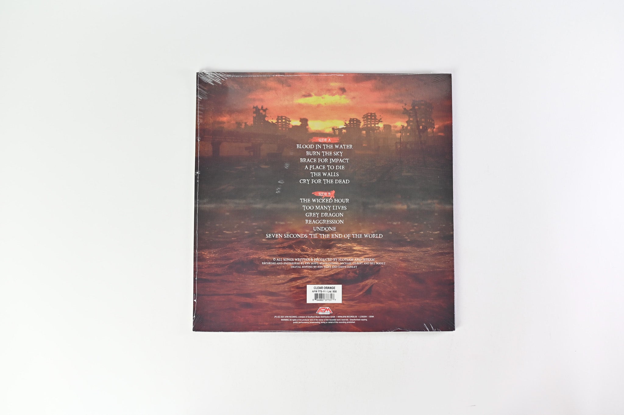 Flotsam And Jetsam - Blood In The Water on AFM Ltd Clear Orange Sealed