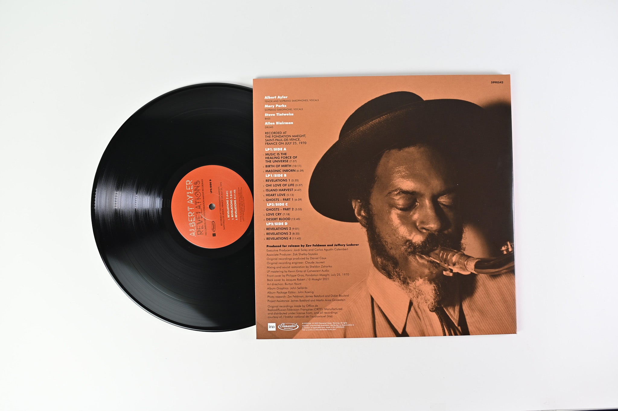 Albert Ayler - Revelations - The Complete ORTF 1970 Fondation Maeght Recordings on Elemental RSD 2022 Ltd Numbered