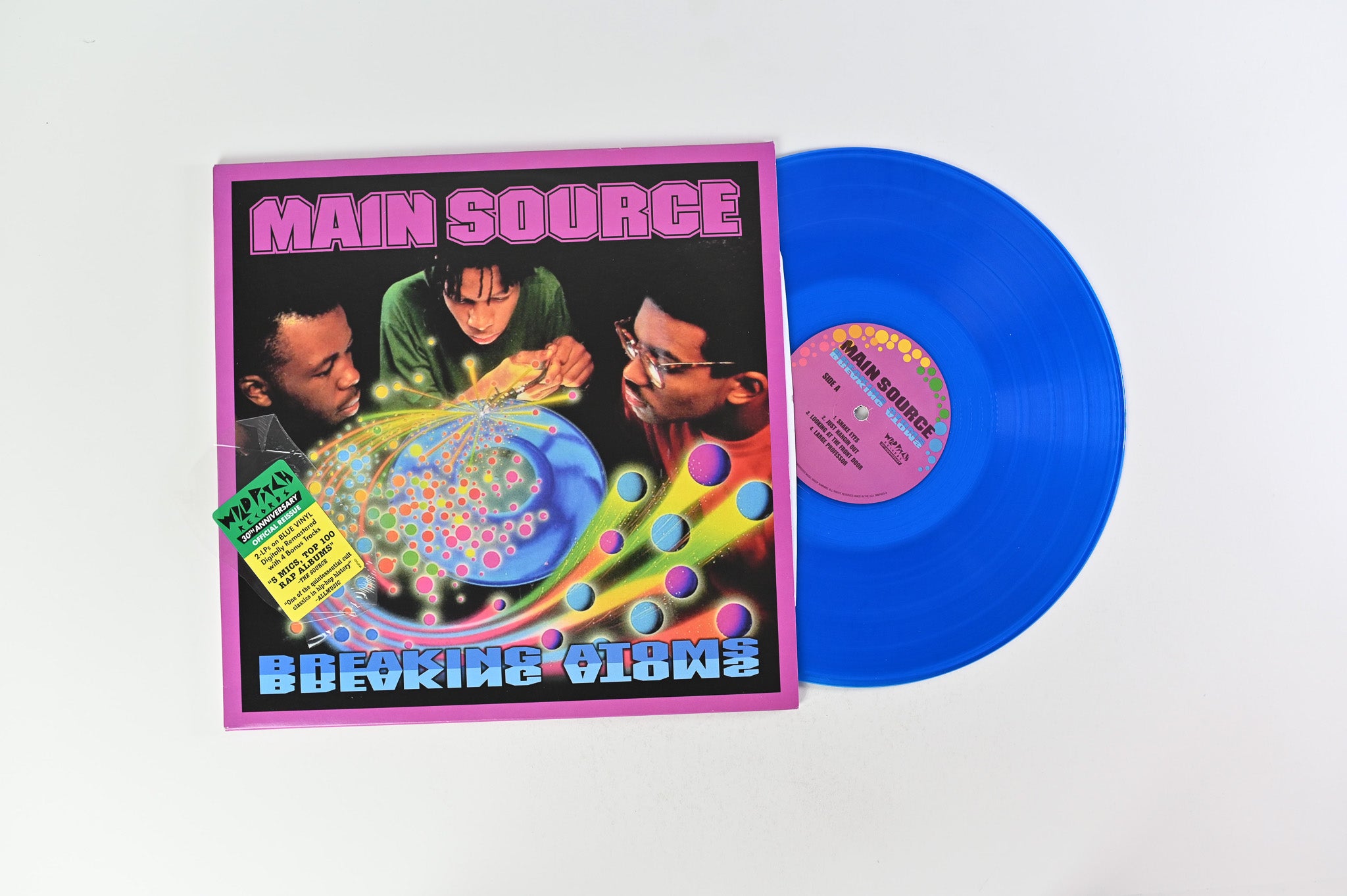 Main Source - Breaking Atoms on Wild Pitch Records - Blue Vinyl