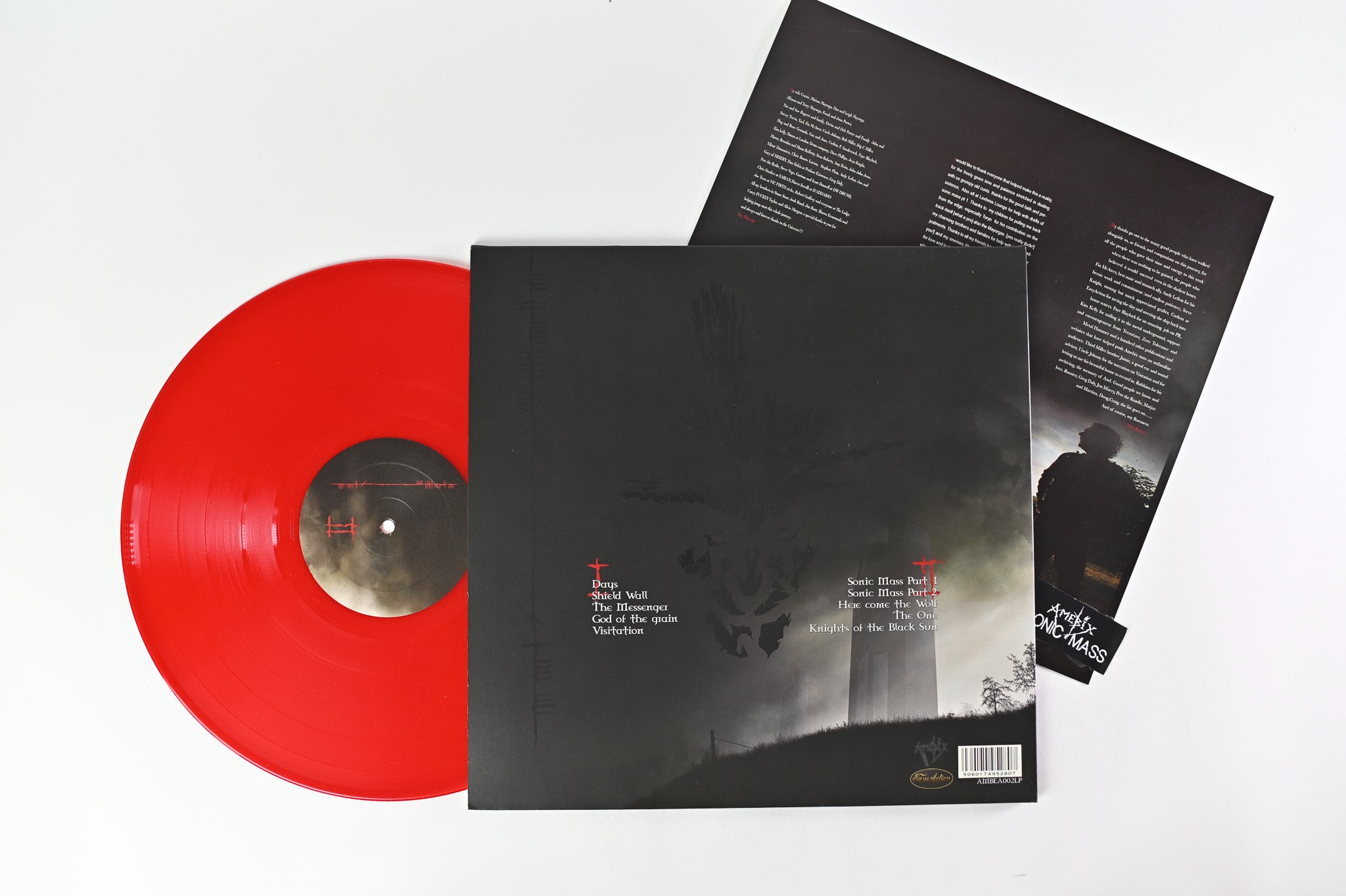 Amebix - Sonic Mass on Amebix Ltd Red Vinyl