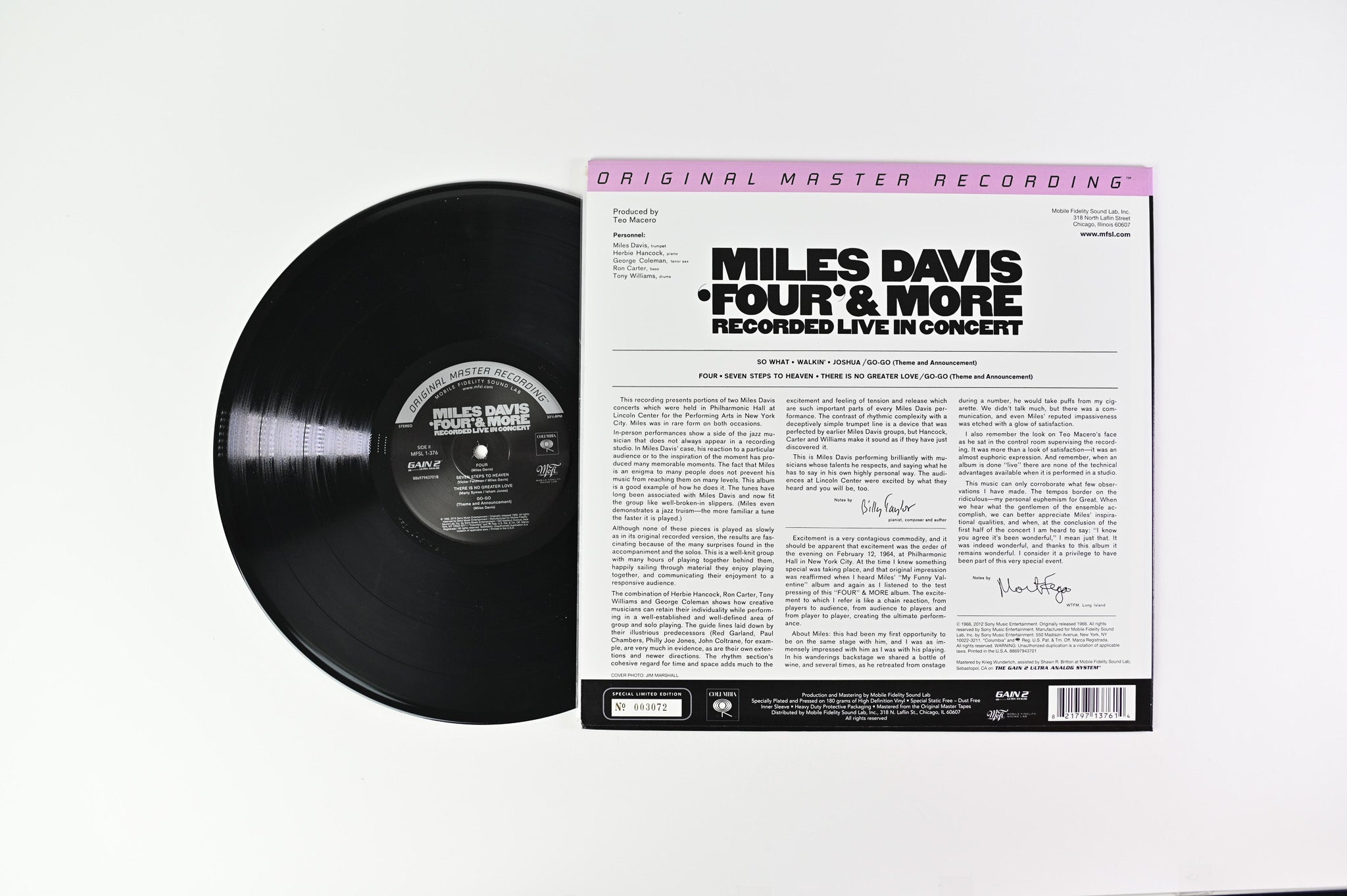 Miles Davis - 'Four' & More - Recorded Live In Concert Mobile Fidelity Sound Lab Reissue