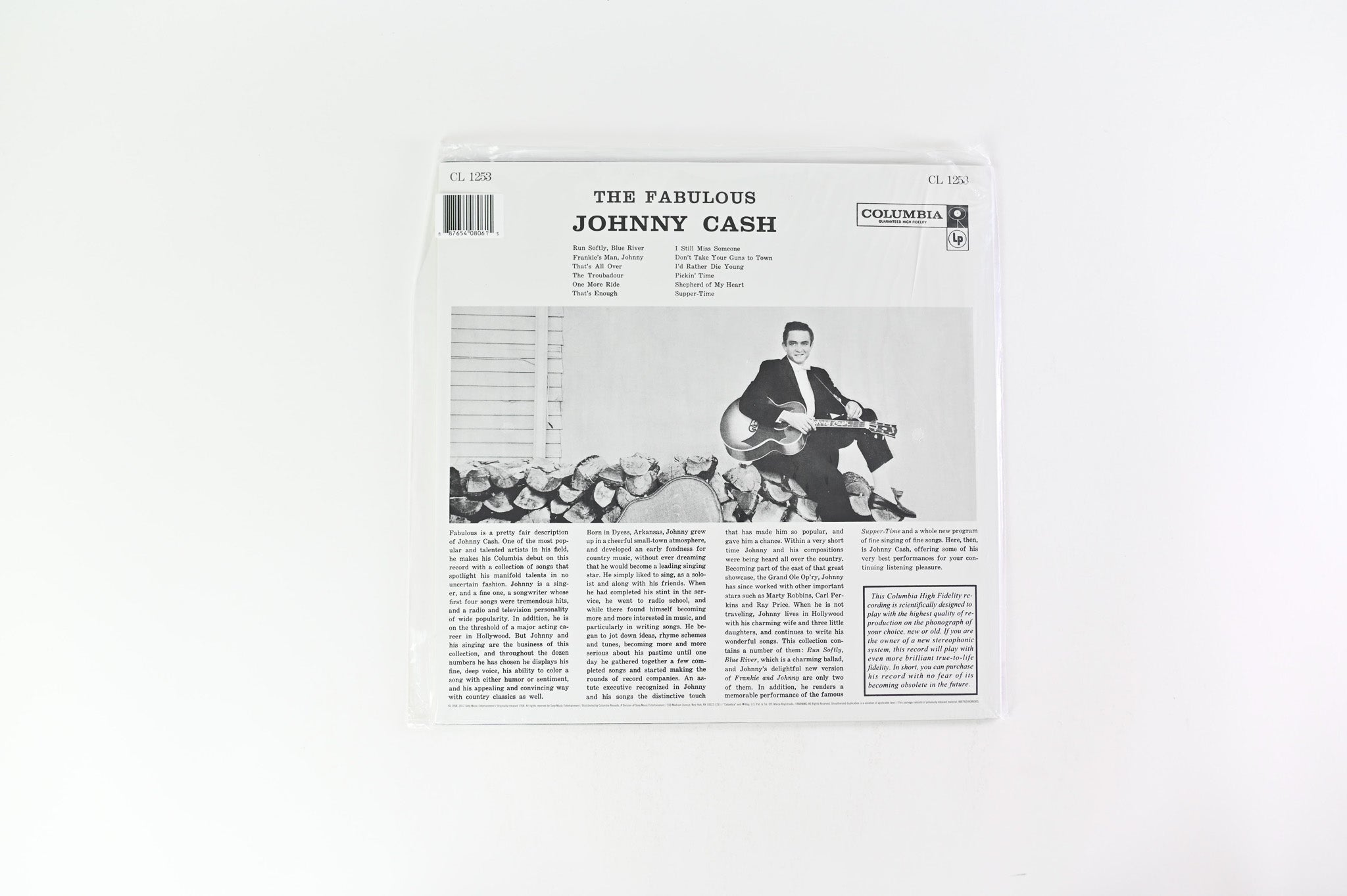 Johnny Cash - The Fabulous Johnny Cash on Columbia 180 Gram Mono Reissue Sealed