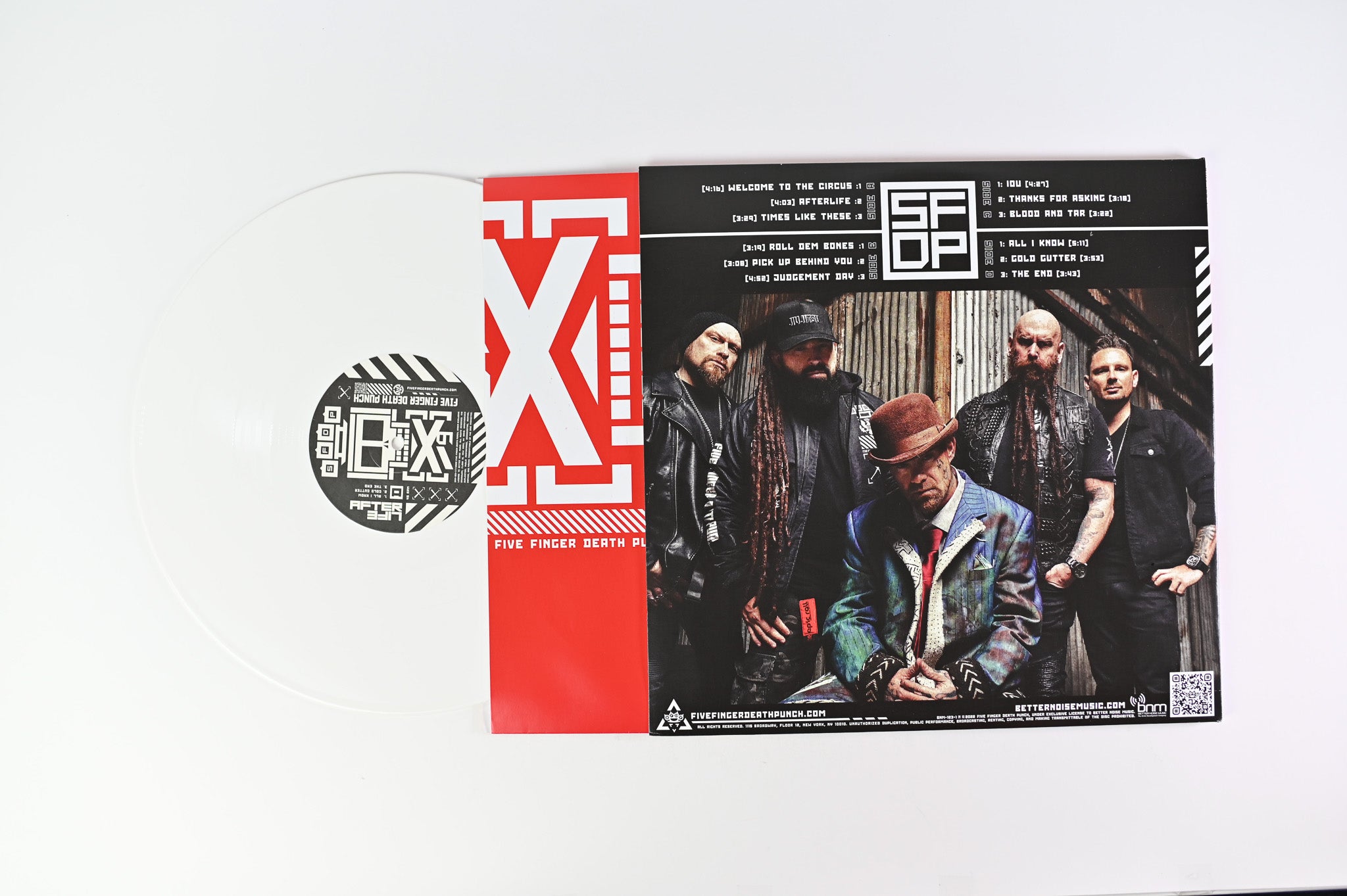 Five Finger Death Punch - AfterLife on Better Noise Ltd White Vinyl