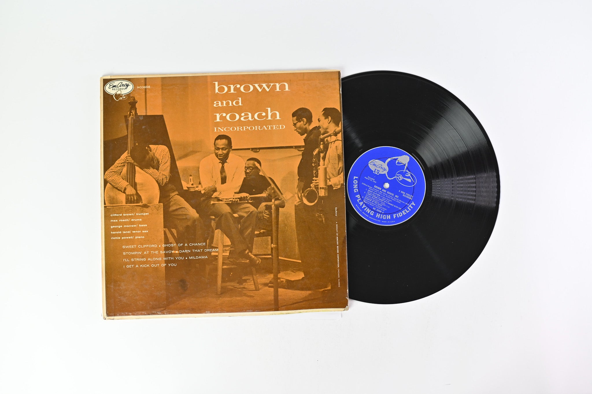 Clifford Brown And Max Roach - Brown And Roach Incorporated on Emarcy Mono Deep Groove Blue Back