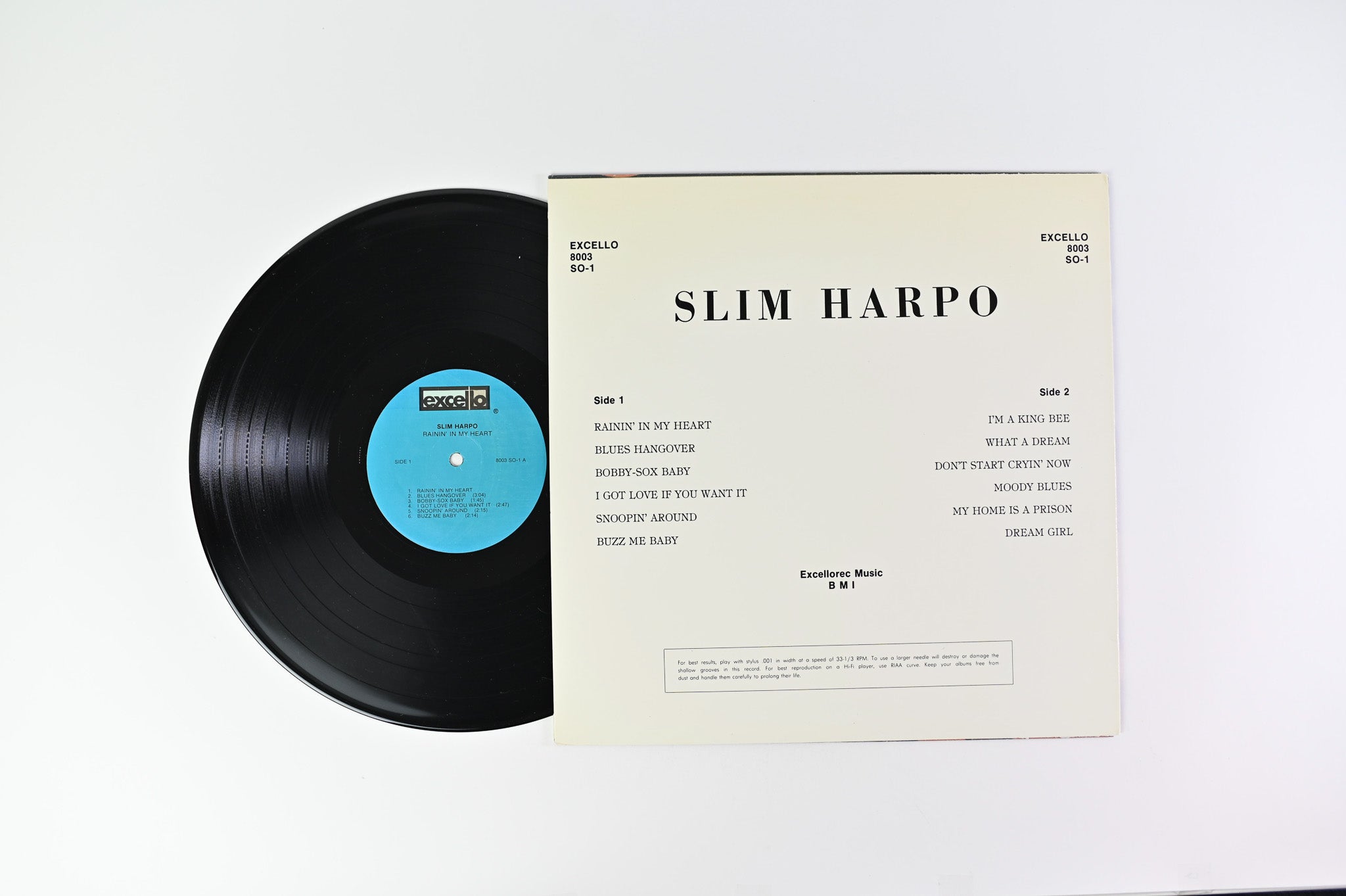 Slim Harpo - Rainin' In My Heart on Excello Reissue