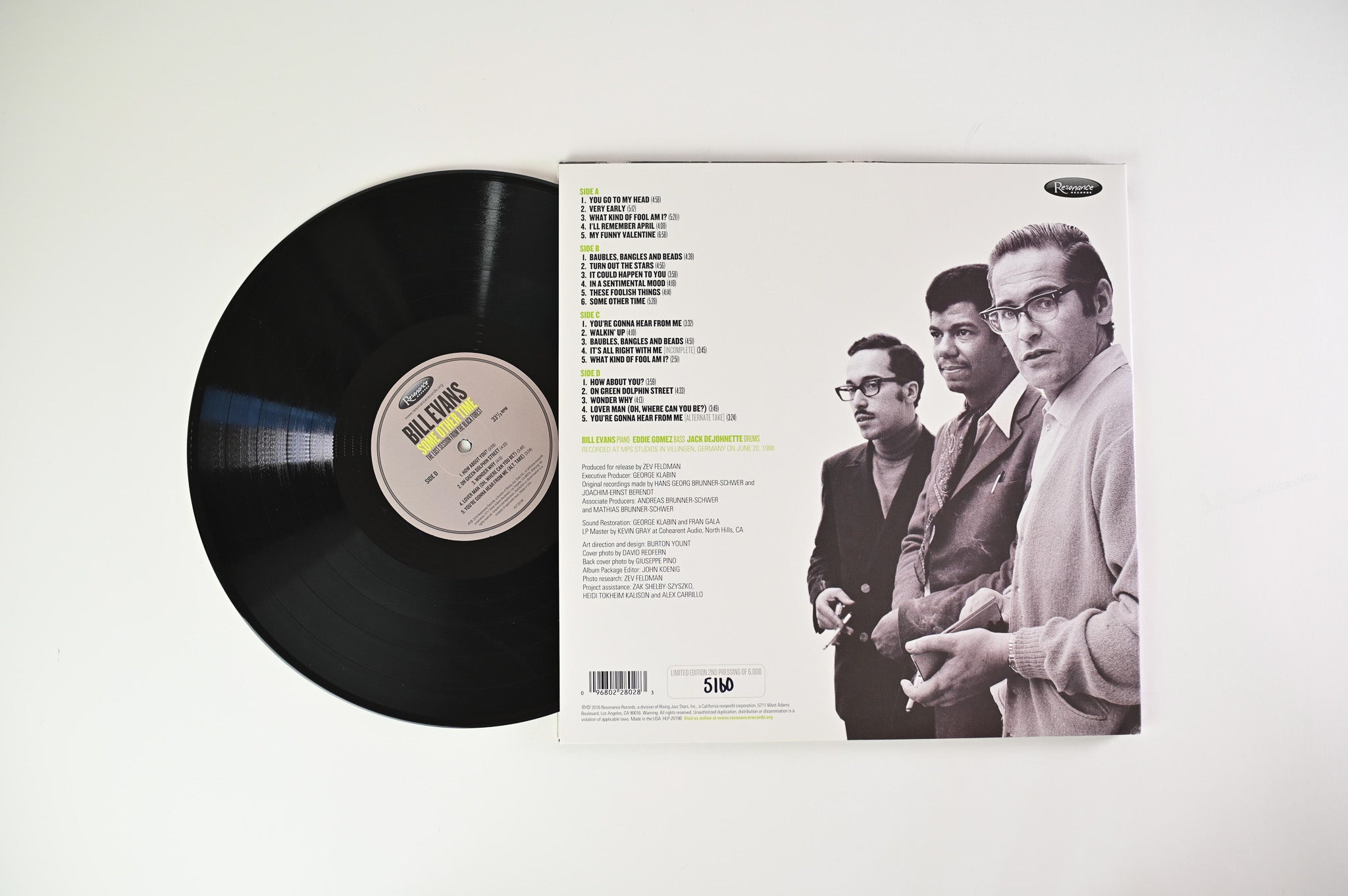 Bill Evans - Some Other Time (The Lost Session From The Black Forest) on Resonance Ltd RSD 2020 2nd Pressing Reissue