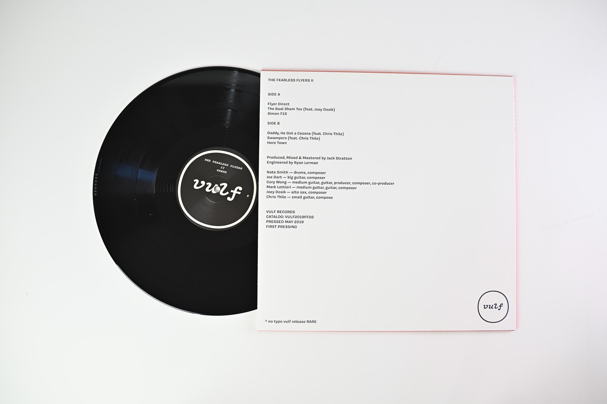 The Fearless Flyers - The Fearless Flyers II on Vulf Records 45 RPM 180 Gram