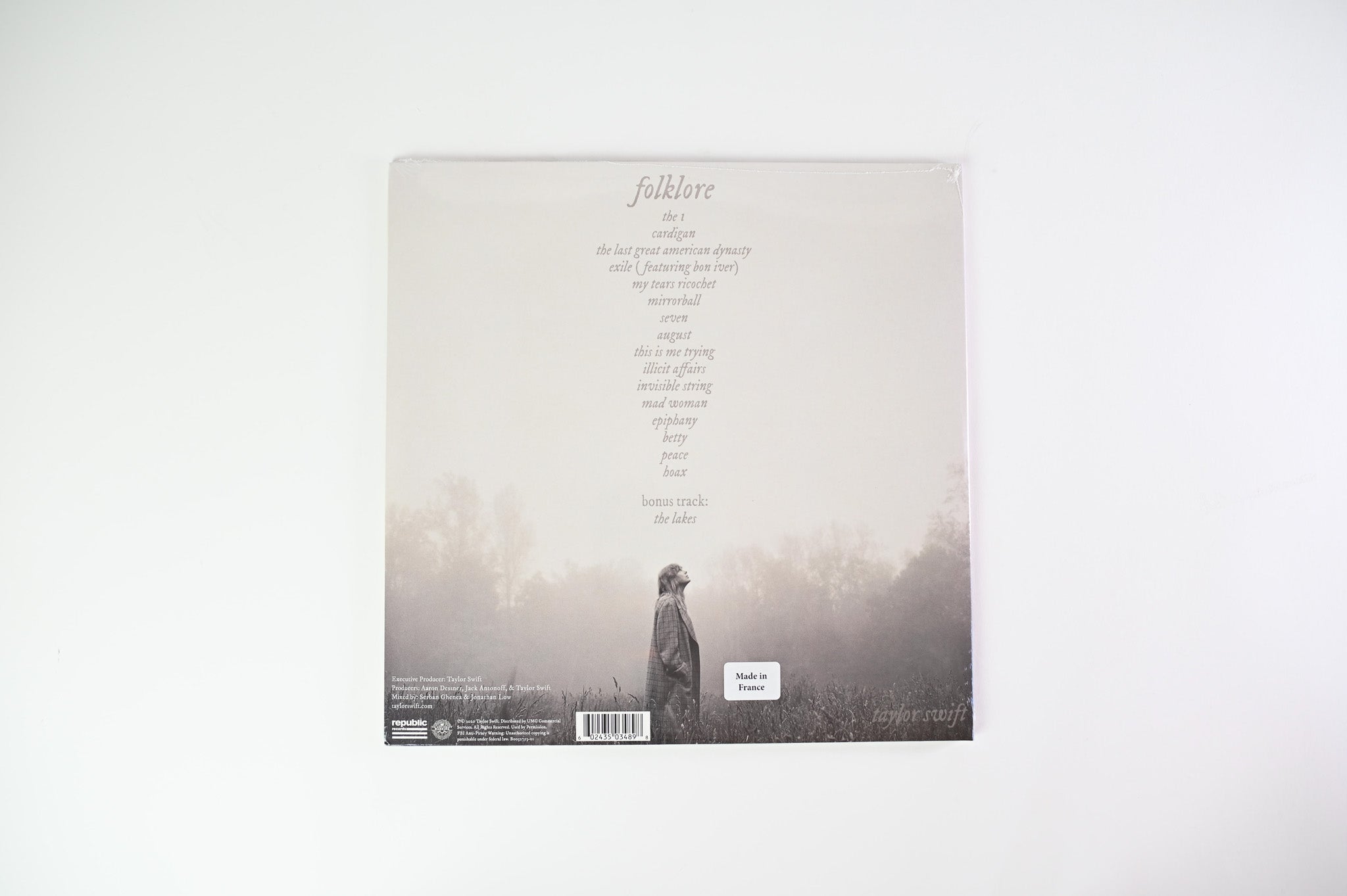 Taylor Swift - Folklore on Republic Limited Edition "In The Weeds" Cover Teal Vinyl Sealed