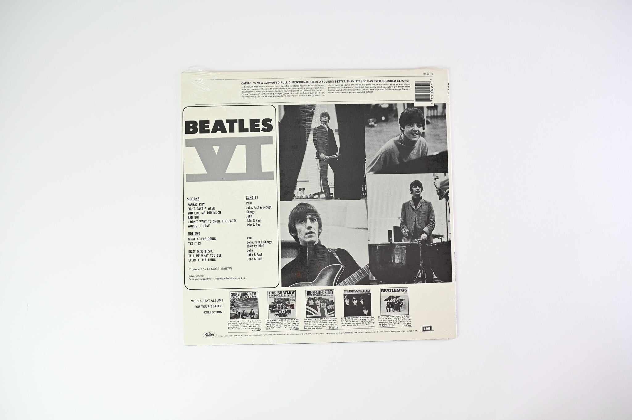 The Beatles - Beatles VI on Capitol 1988 Purple Label Reissue Sealed