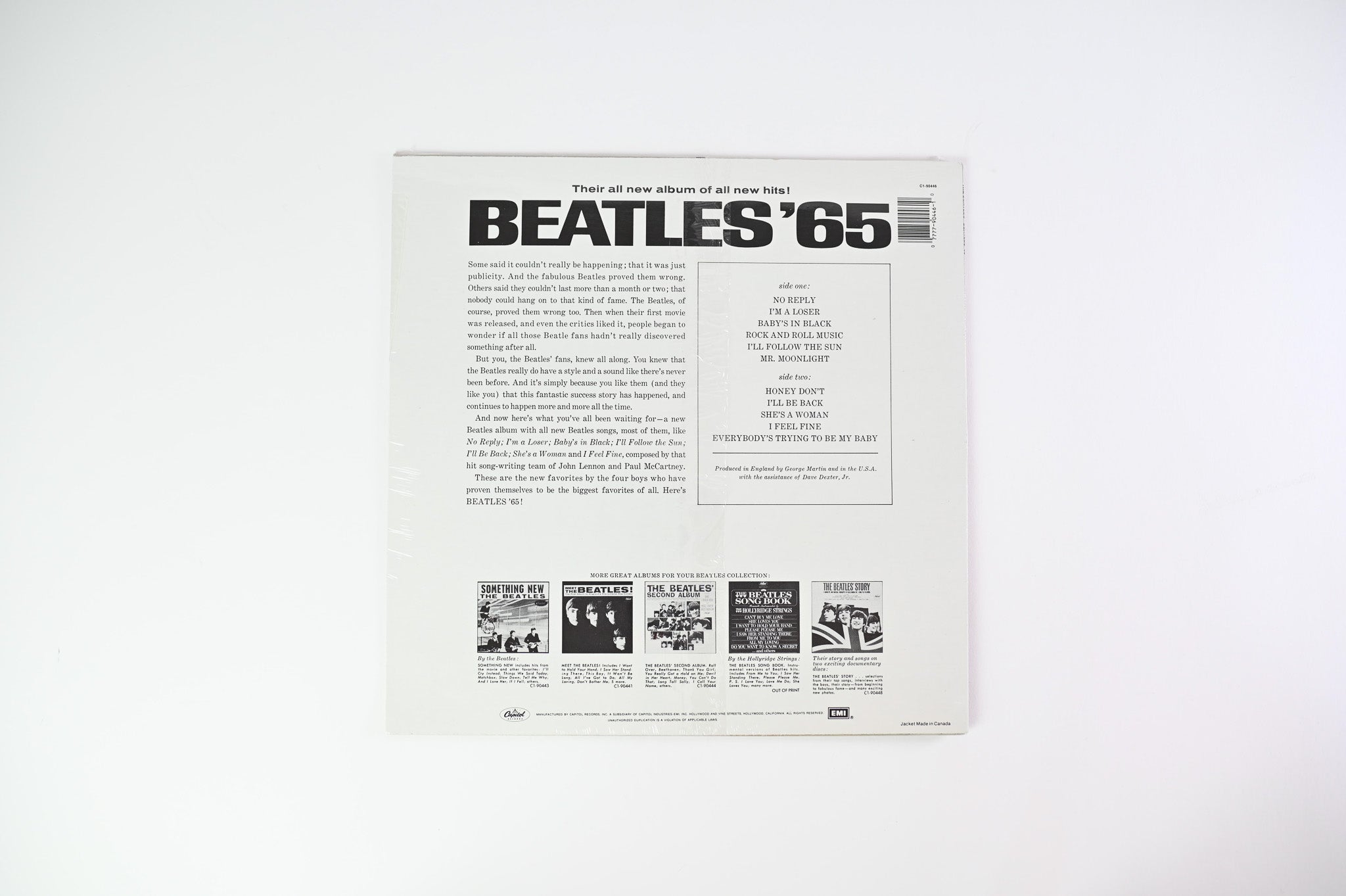 The Beatles - Beatles '65 on Capitol 1988 Purple Label Reissue Sealed