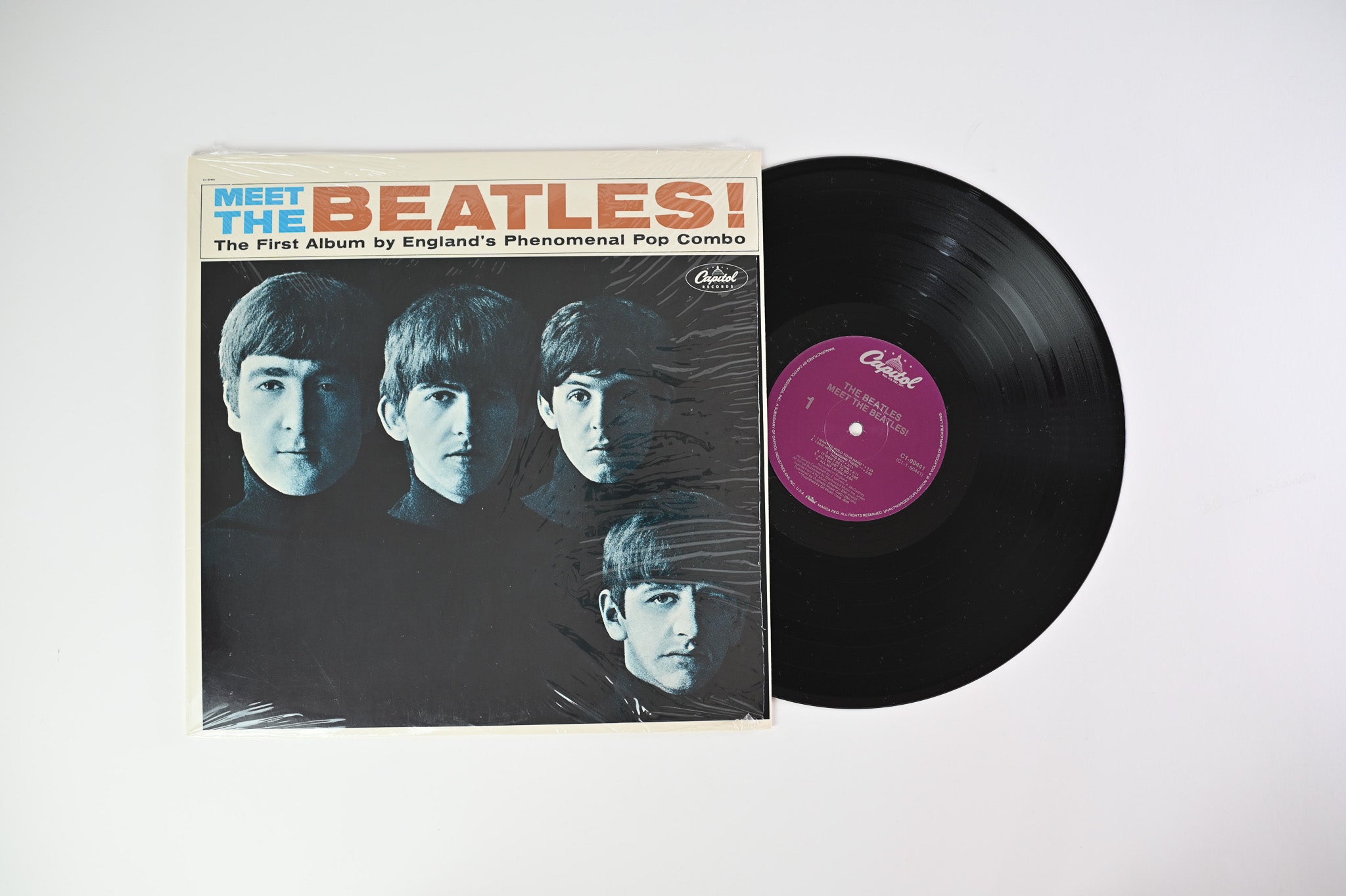 The Beatles - Meet The Beatles! on Capitol 1988 Purple Label Reissue