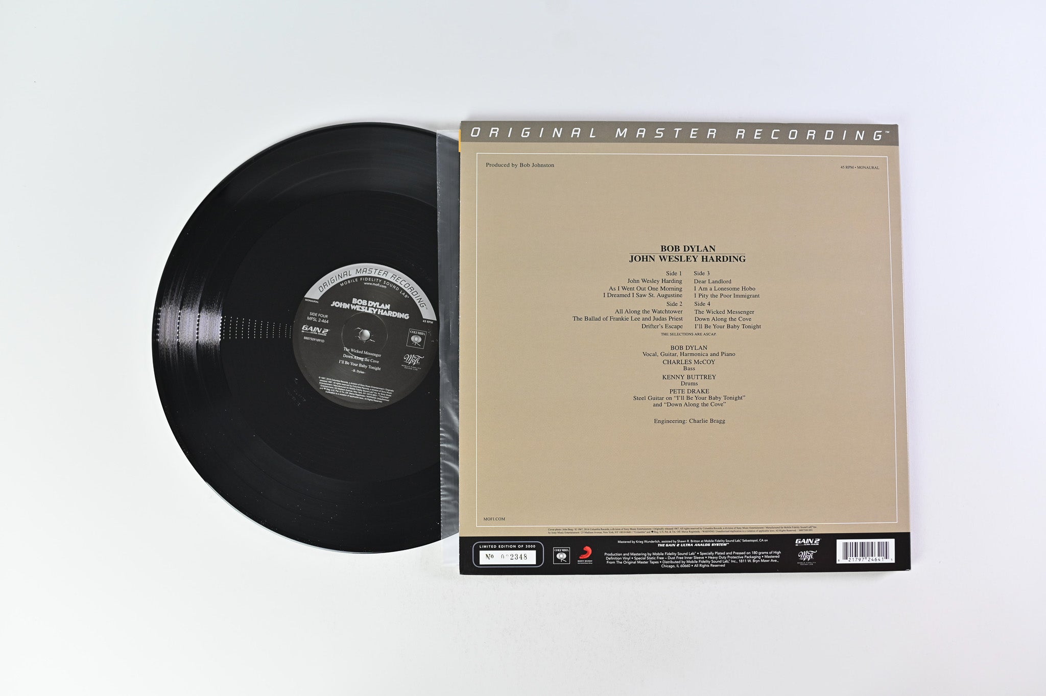 Bob Dylan - John Wesley Harding on Mobile Fidelity Sound Lab - Mono