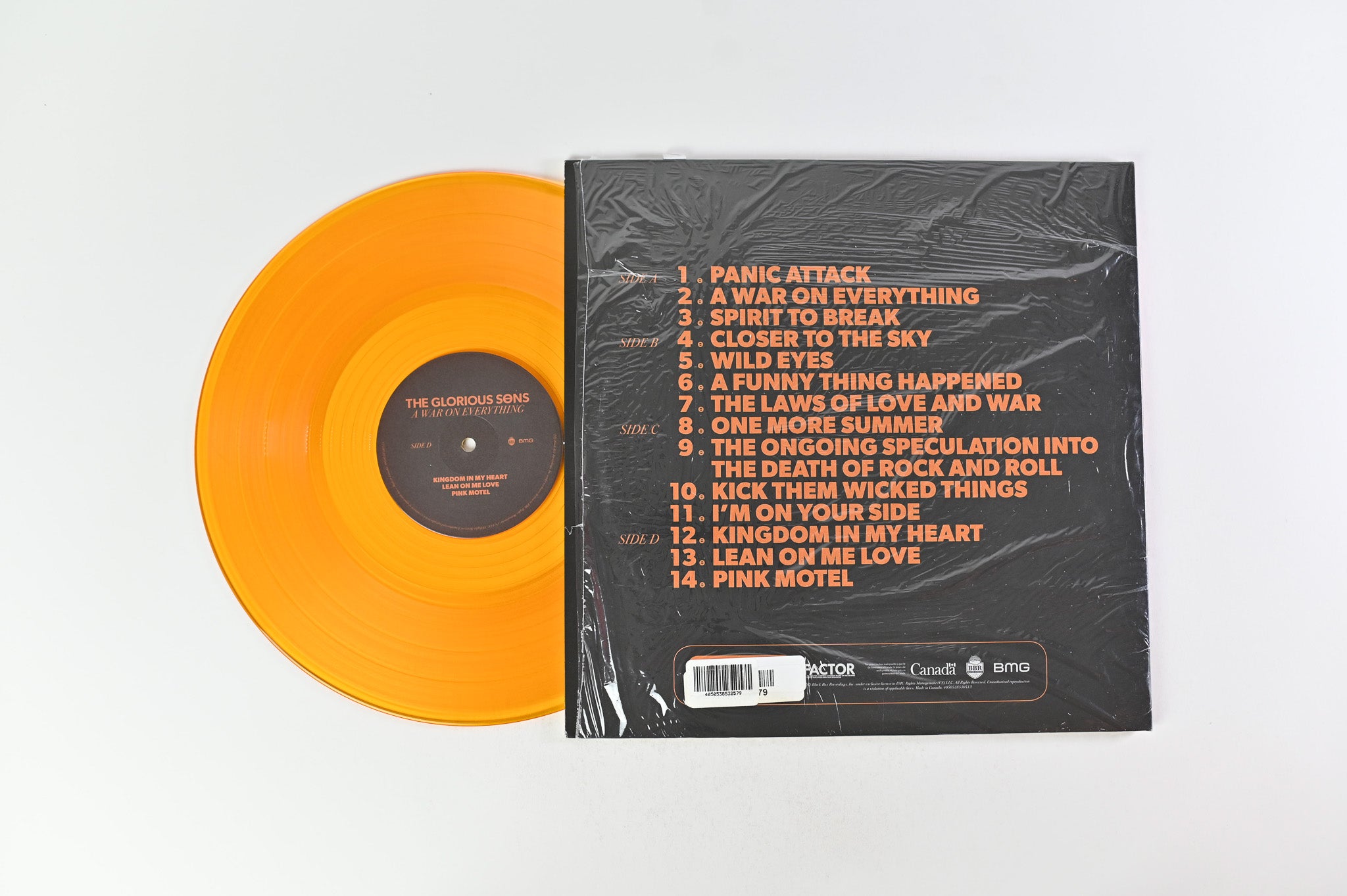 The Glorious Sons - A War On Everything on Black Box Recordings - Orange Vinyl