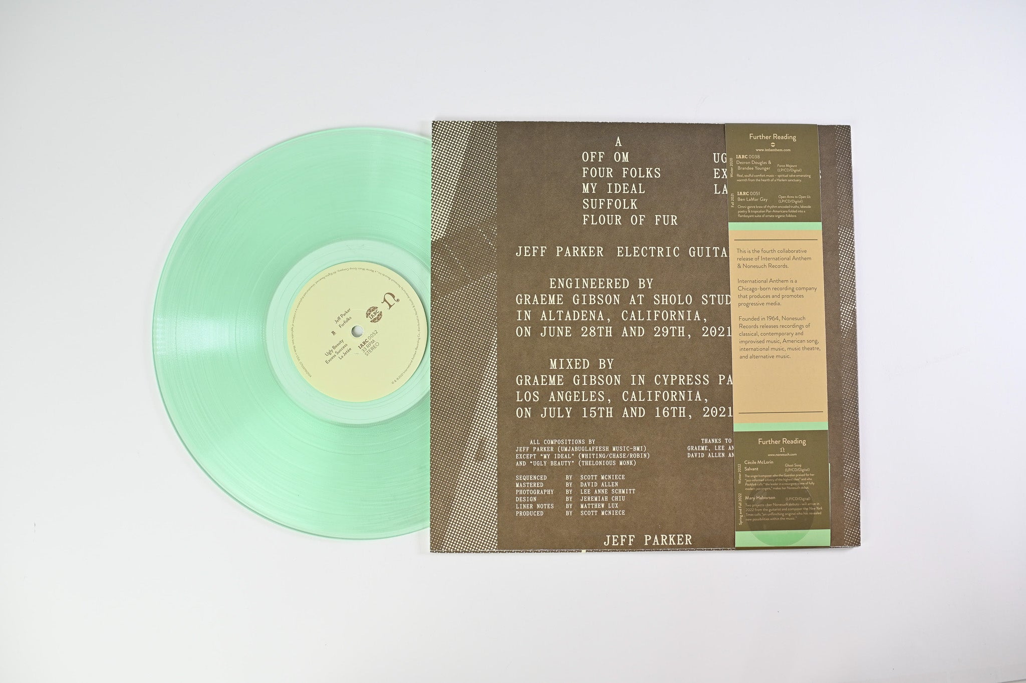 Jeff Parker - Forfolks on International Anthem Recording Company - Mint Colored Vinyl