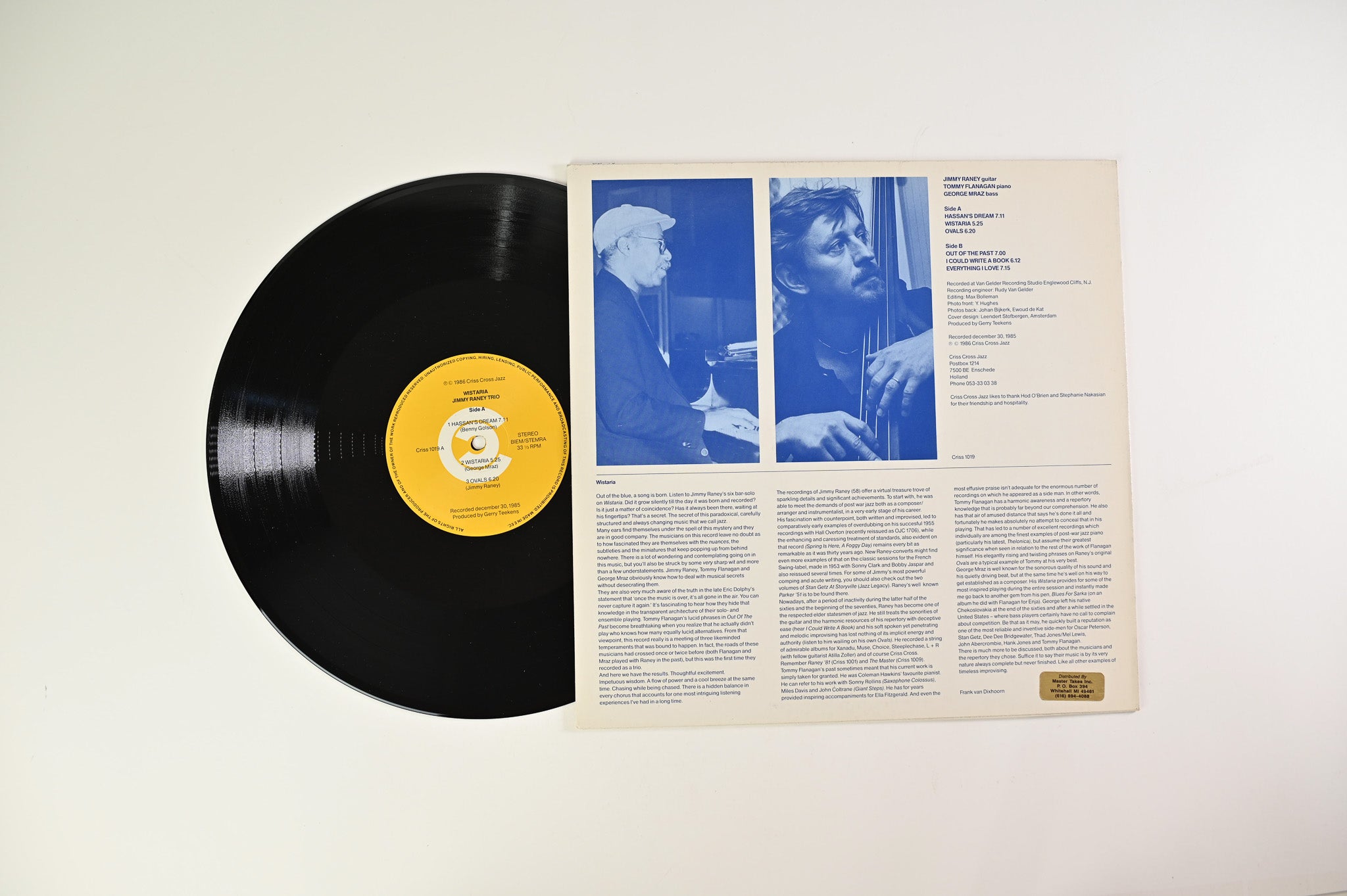 Jimmy Raney Trio With Tommy Flanagan And George Mraz – Wistaria on Criss Cross Jazz
