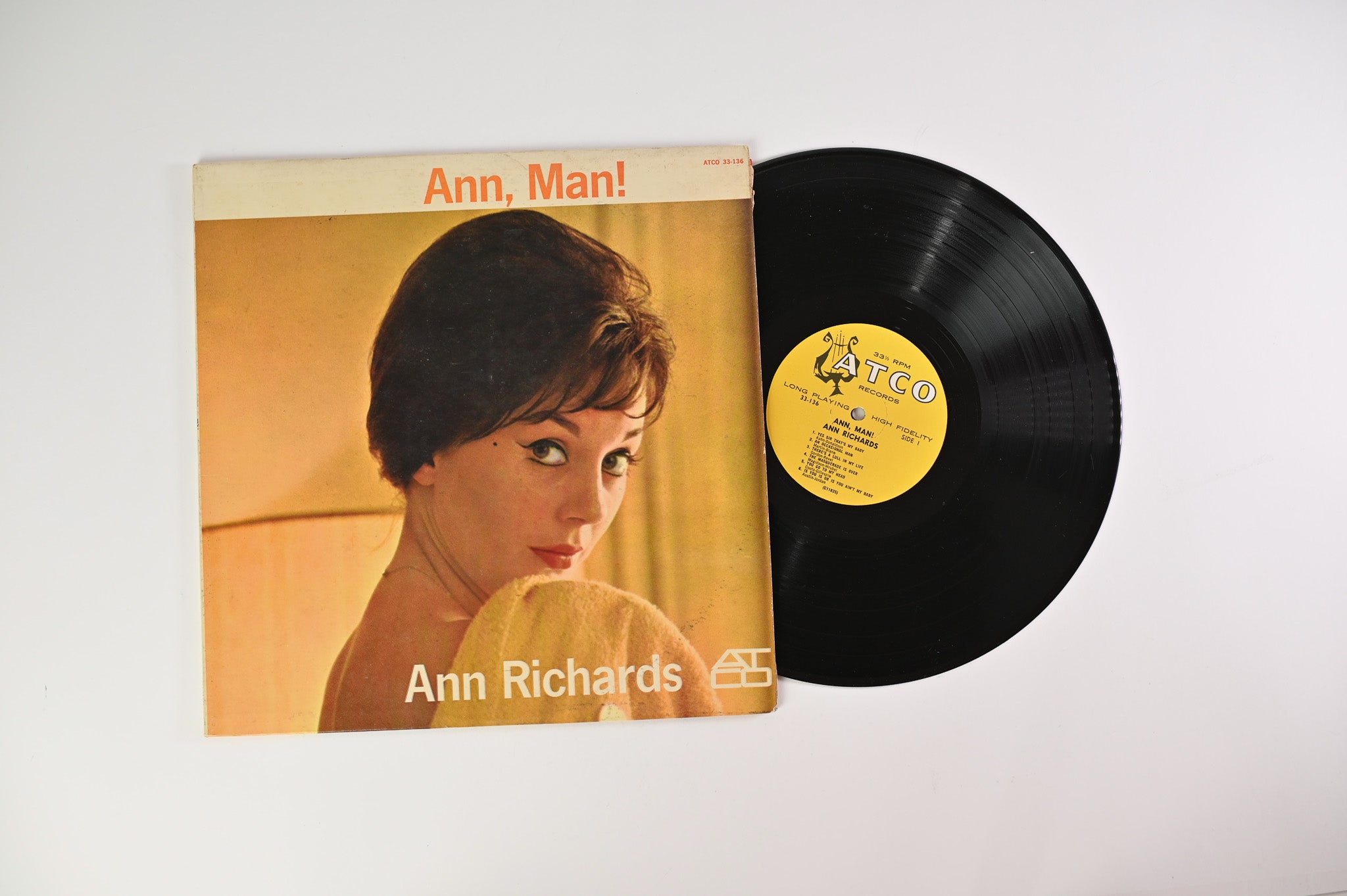 Ann Richards - Ann, Man! on ATCO Records - Mono