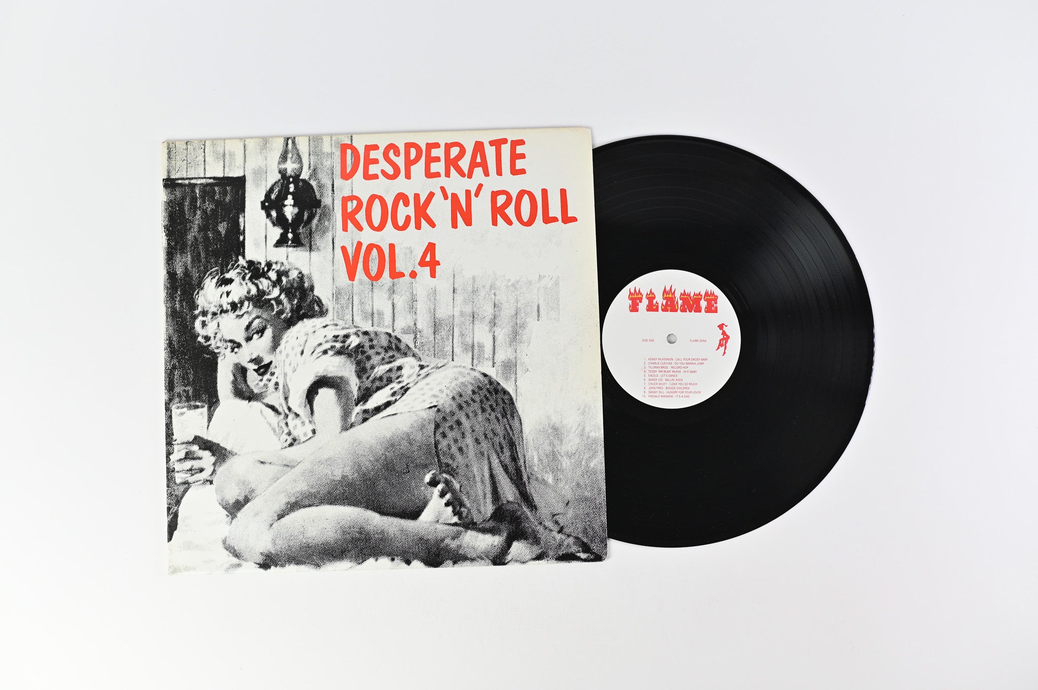 Various - Desperate Rock 'N' Roll Vol. 4 on Flame Records