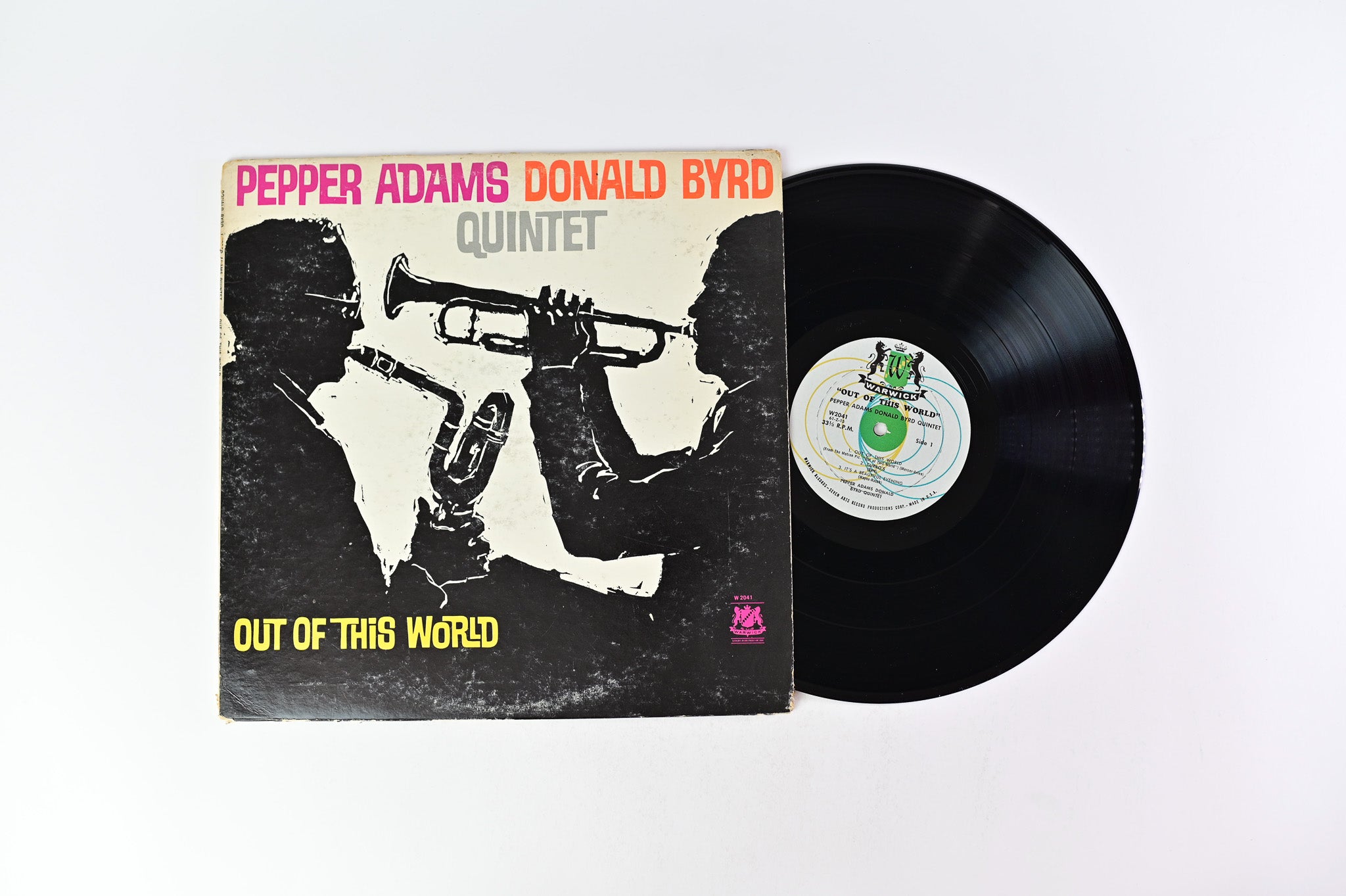 Pepper Adams Donald Byrd Quintet - Out Of This World on Warwick Mono Deep Groove