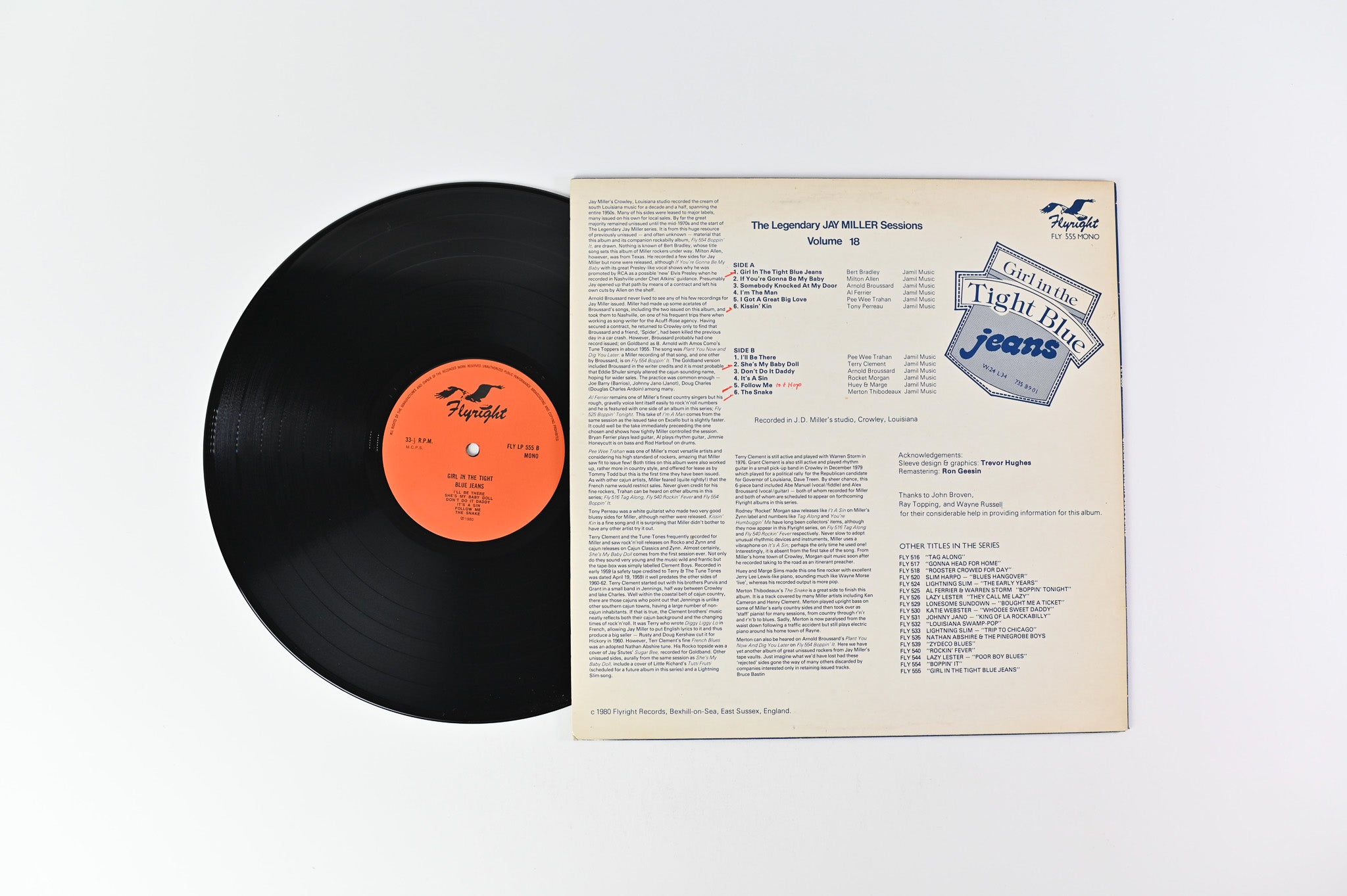 Various - Girl In The Tight Blue Jeans on Flyright Records