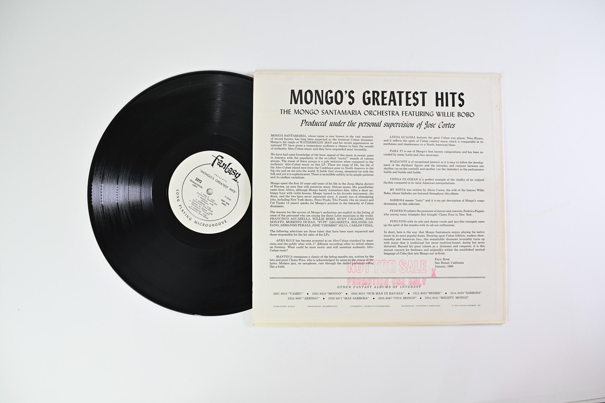 Mongo Santamaria - Mongo's Greatest Hits on Fantasy - Promo