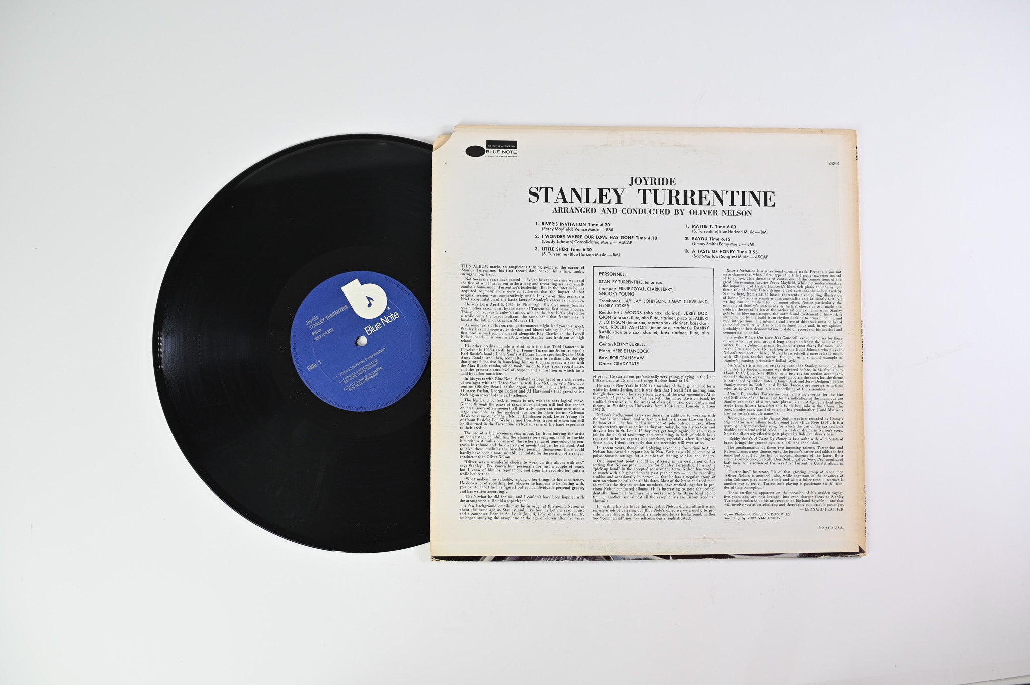 Stanley Turrentine - Joyride on Blue Note – BST 84201
