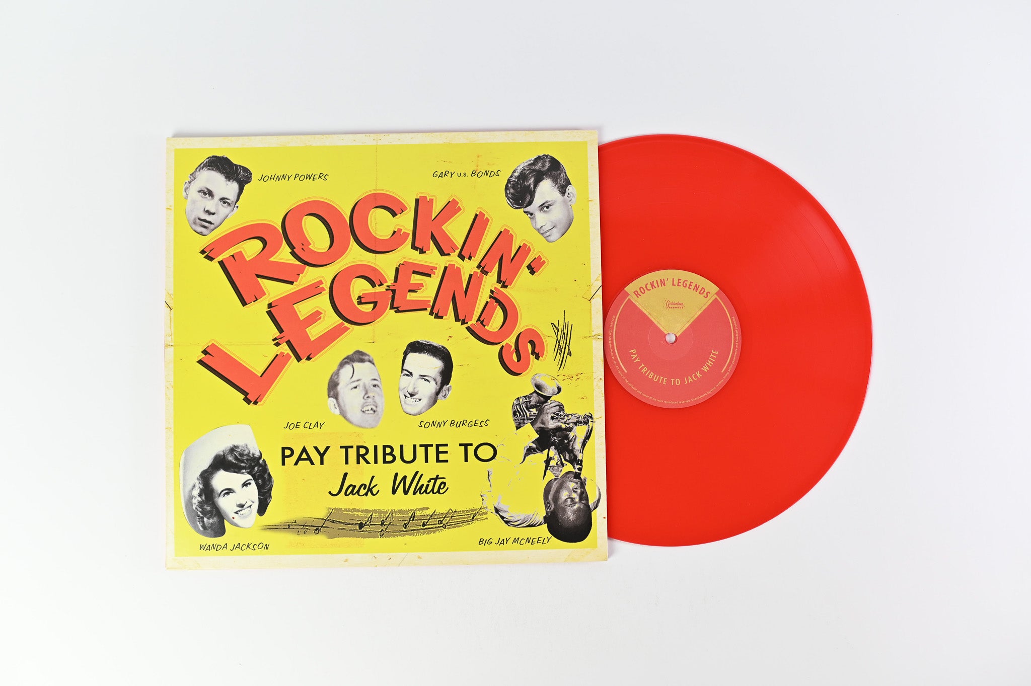 Various - Rockin' Legends Pay Tribute To Jack White Reissue on Red Vinyl on Goldenlane Records