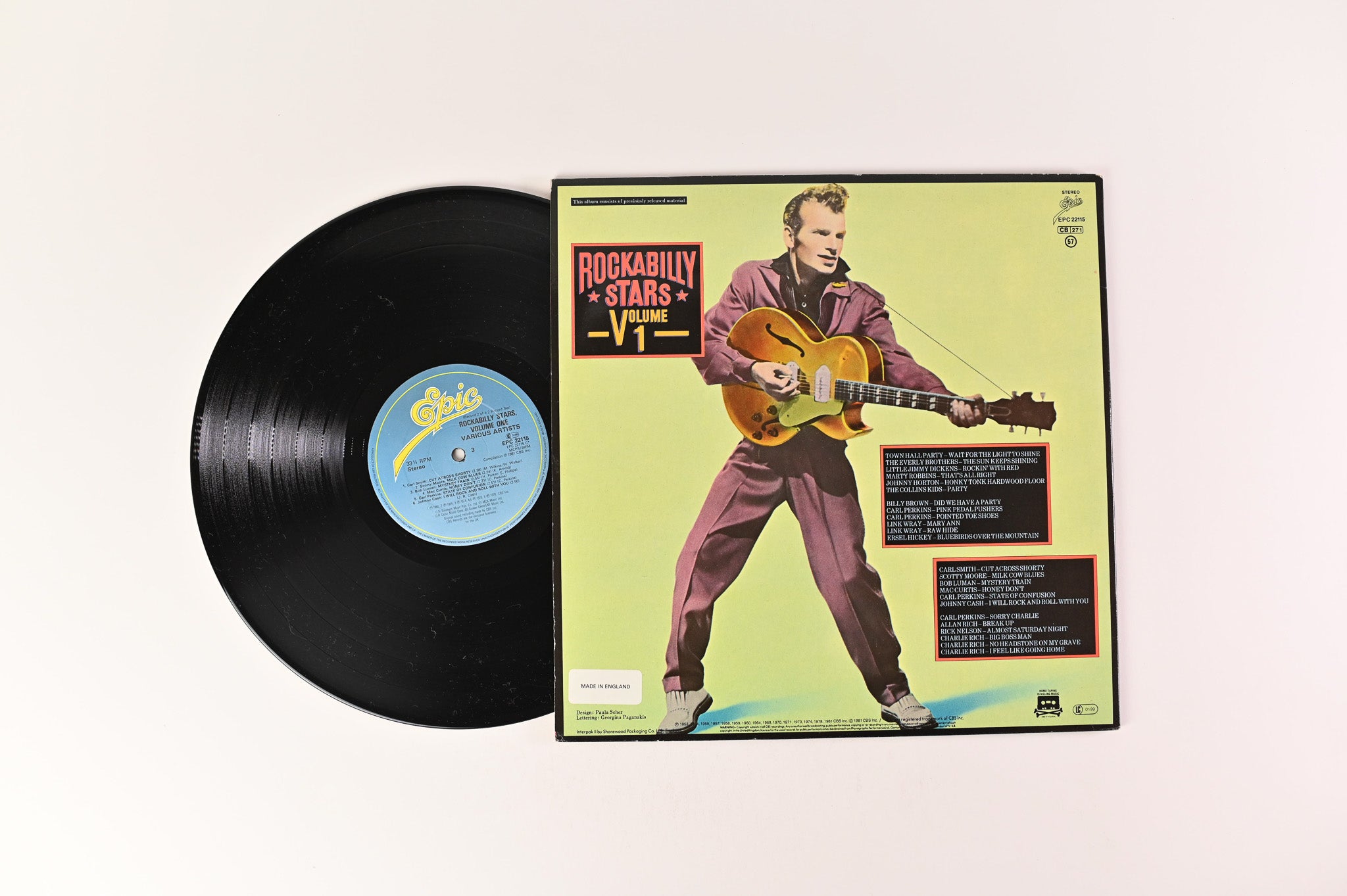 Various - Rockabilly Stars, Volume 1 on Epic Records