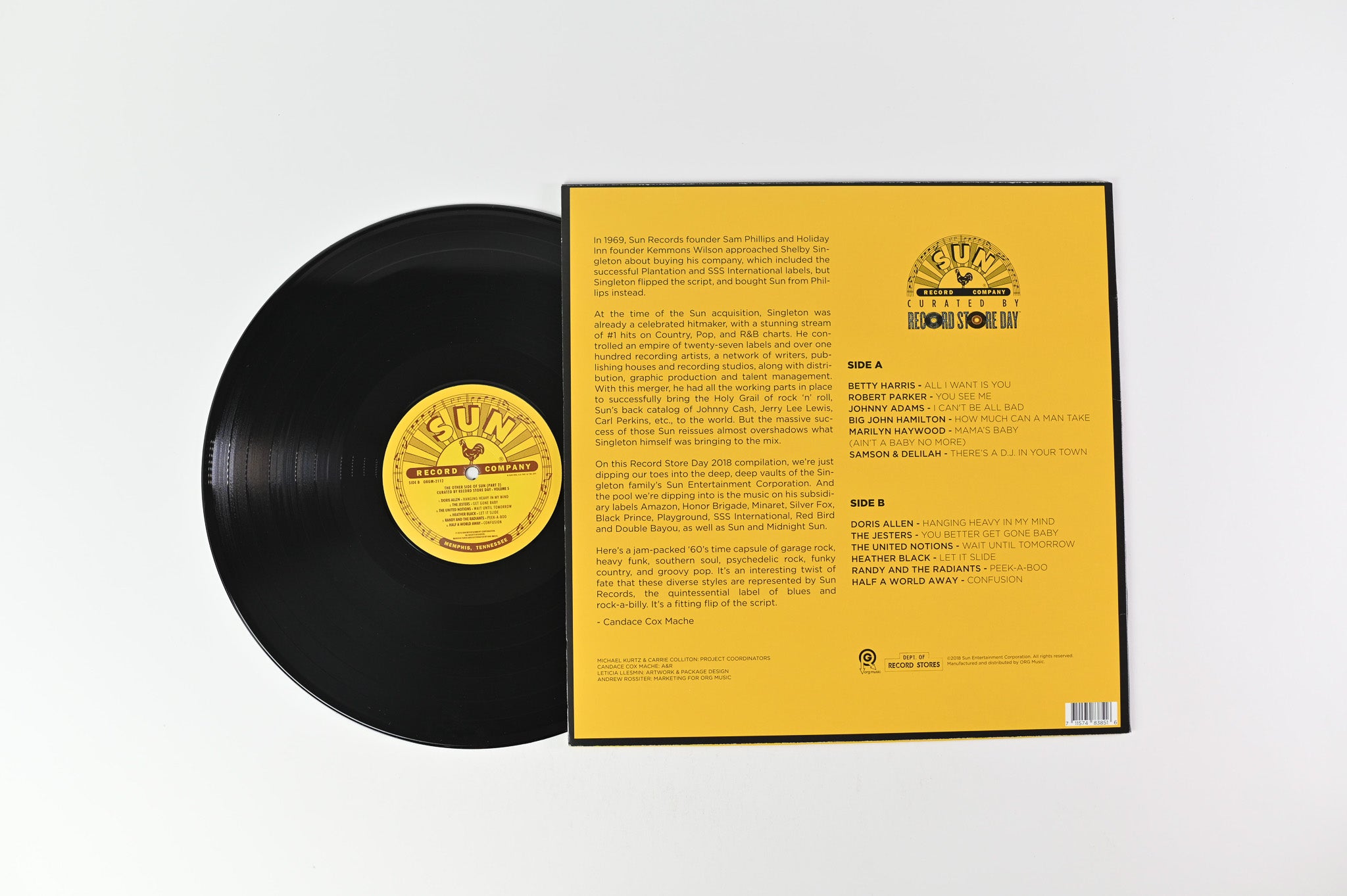 Various - The Other Side Of Sun Part 2: Curated By Record Store Day Volume 5 on Sun Records