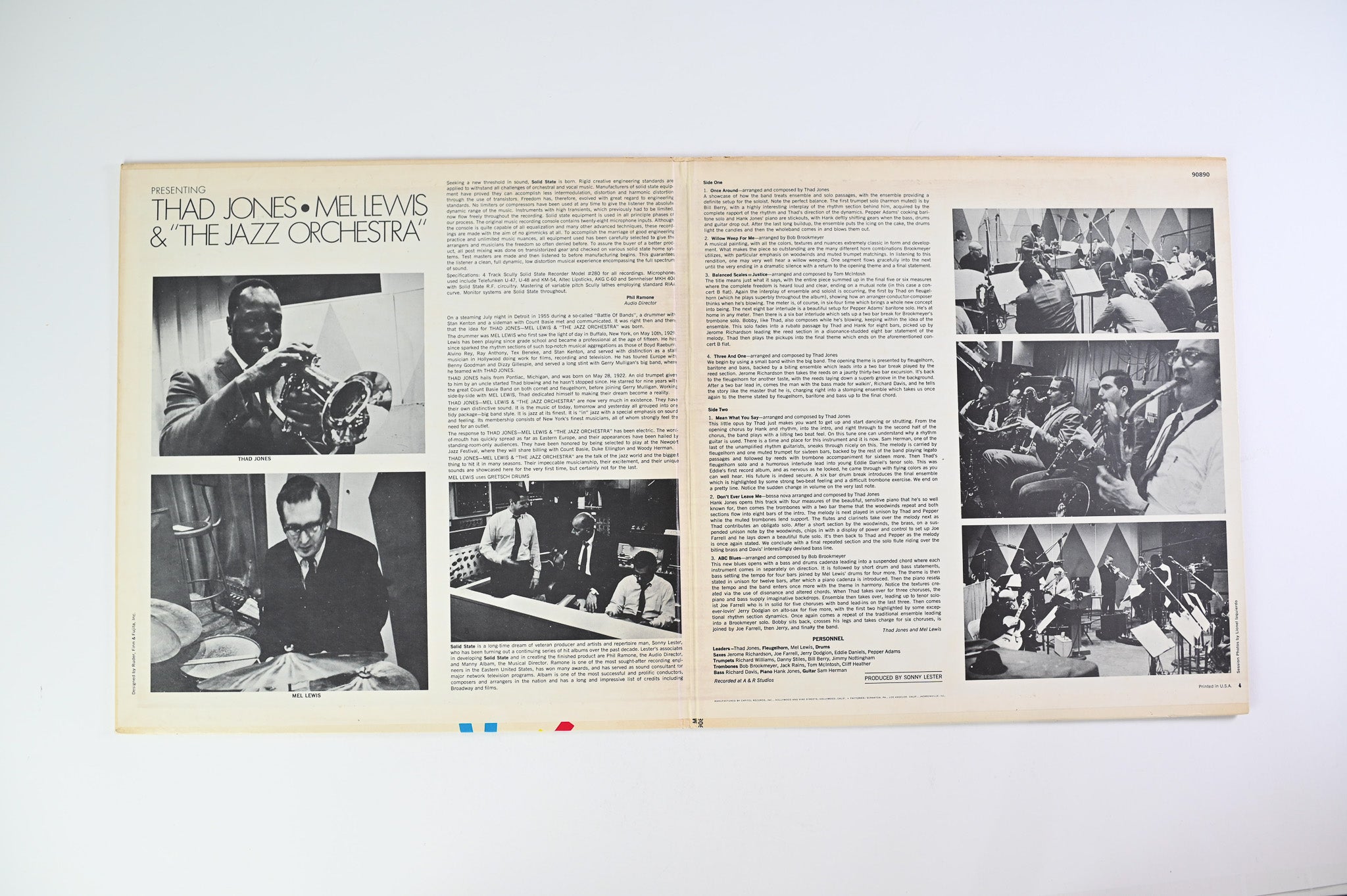Thad Jones • Mel Lewis* & "The Jazz Orchestra"* – Presenting Thad Jones • Mel Lewis & "The Jazz Orchestra" on Solid State Records