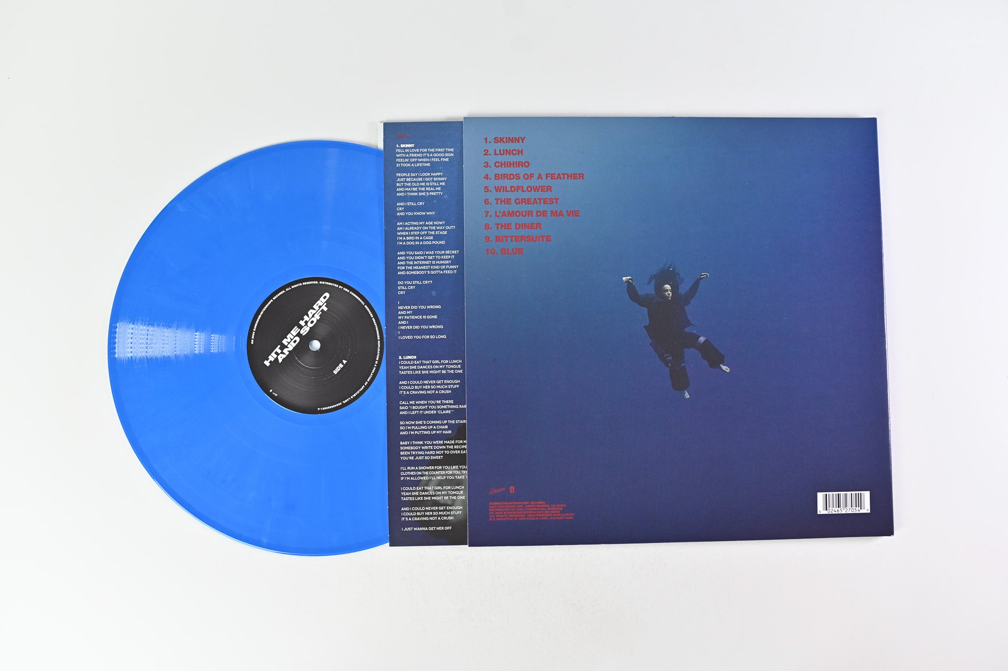 Billie Eilish - Hit Me Hard And Soft on Darkroom Blue Webstore Exclusi
