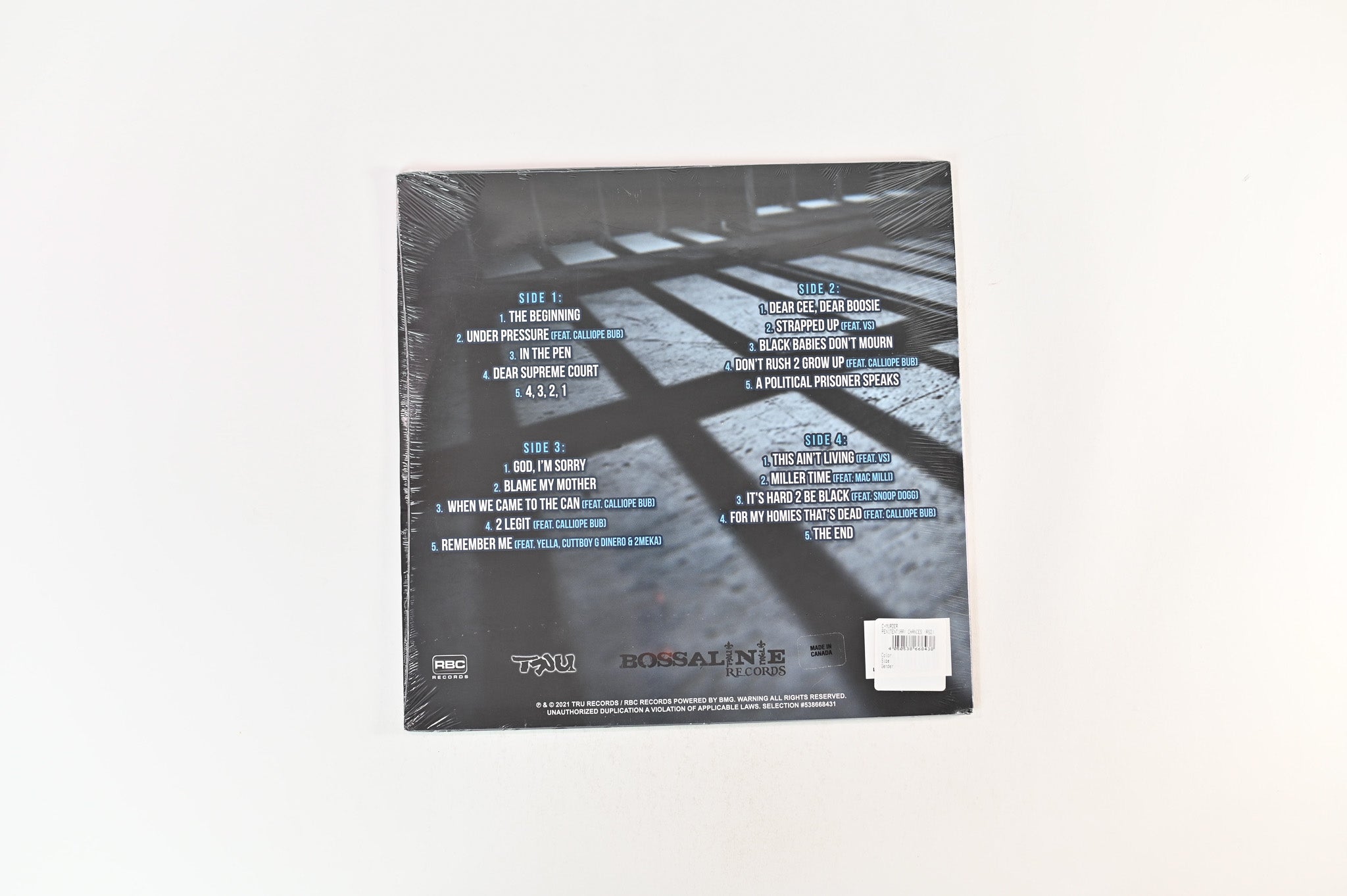 Boosie Badazz & C-Murder - Penitentiary Chances on RBC Ltd Clear With Red Splatter Sealed