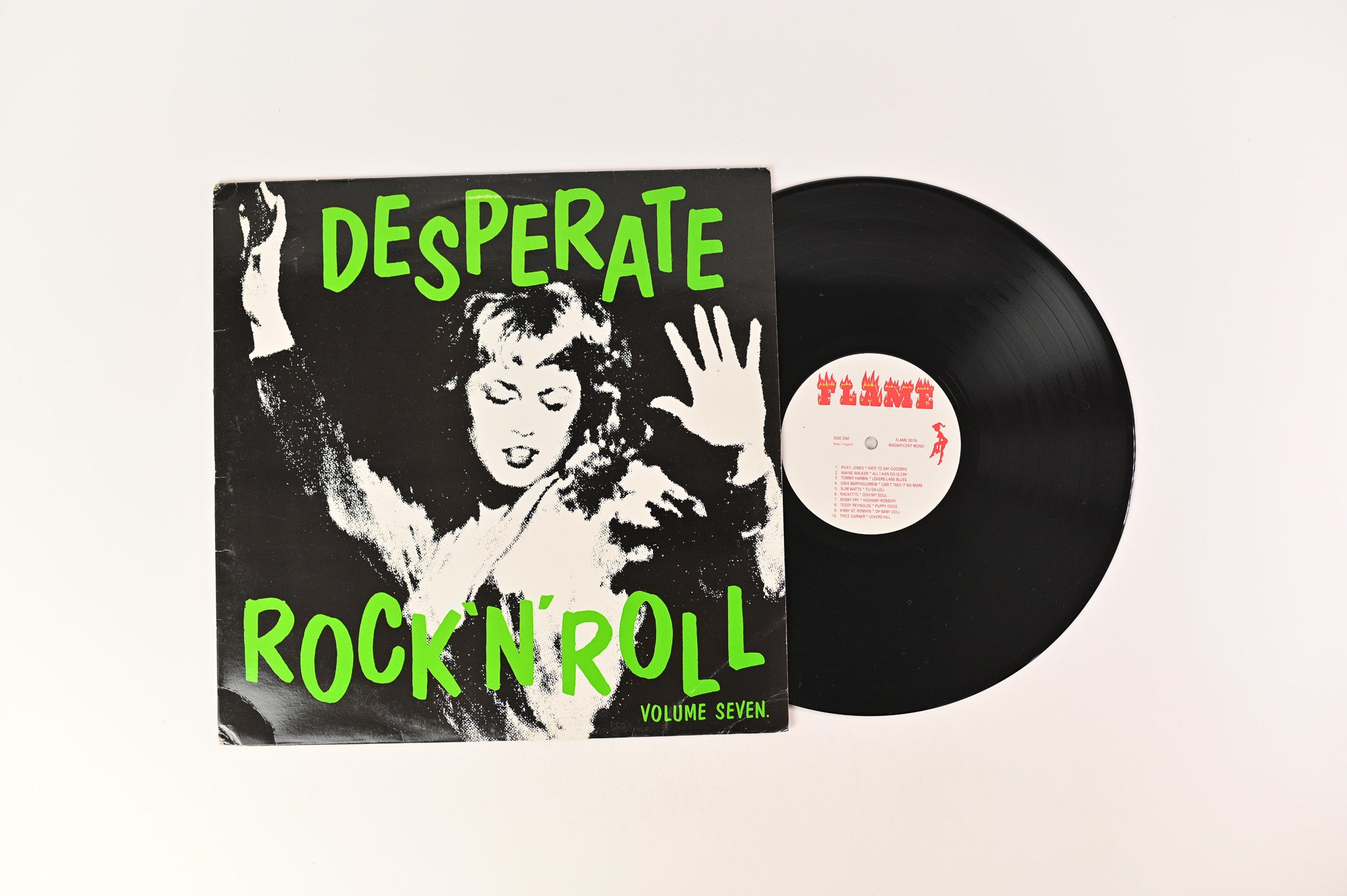 Various - Desperate Rock 'N' Roll Volume Seven on Flame Records