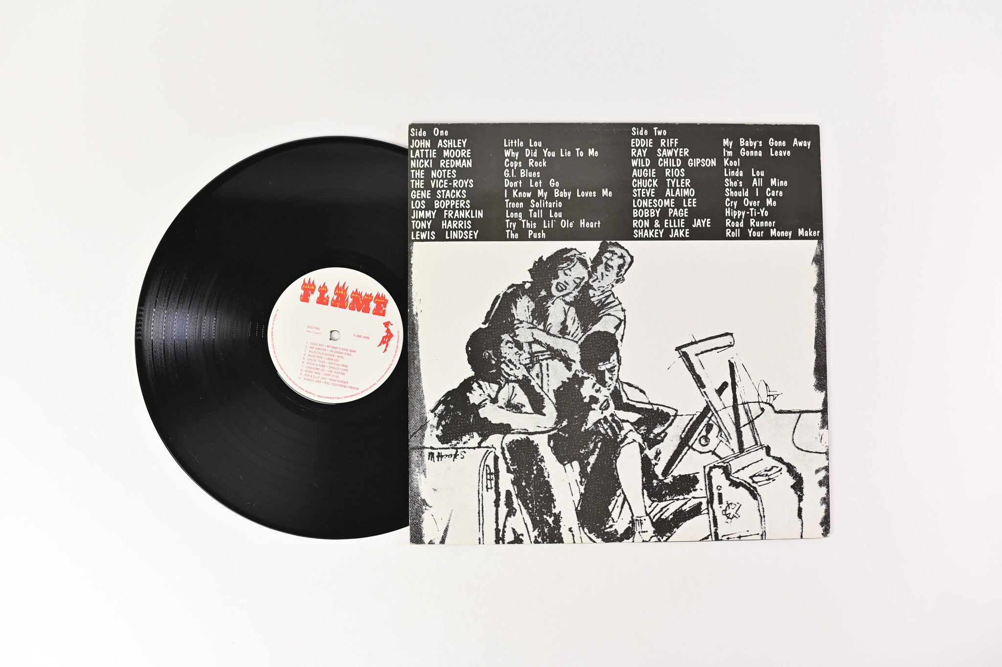 Various - Desperate Rock N' Roll Volume Nine on Flame Records