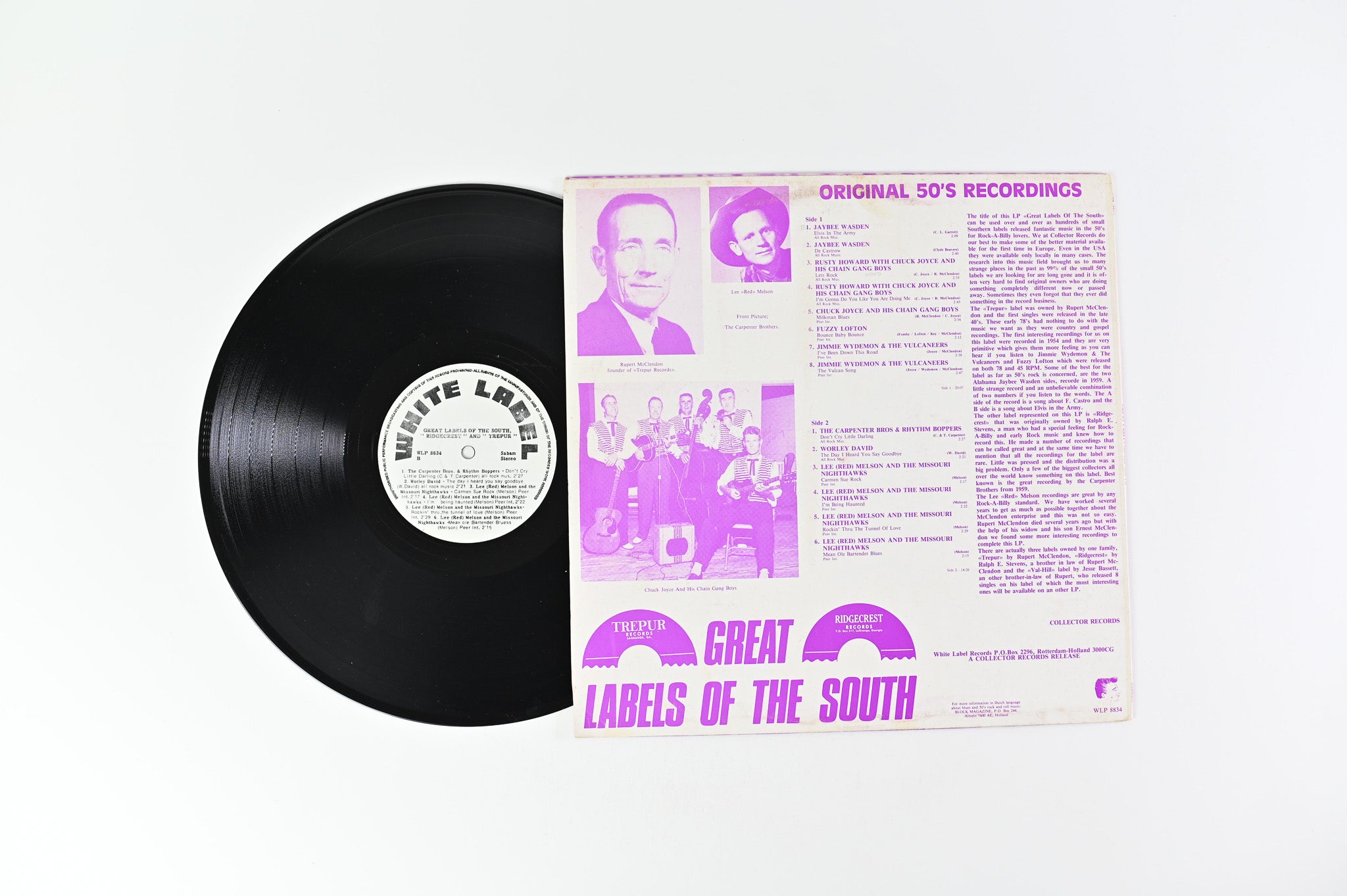 Various - Great Labels Of The South ("Ridgecrest" And "Trepur") on White Label Records