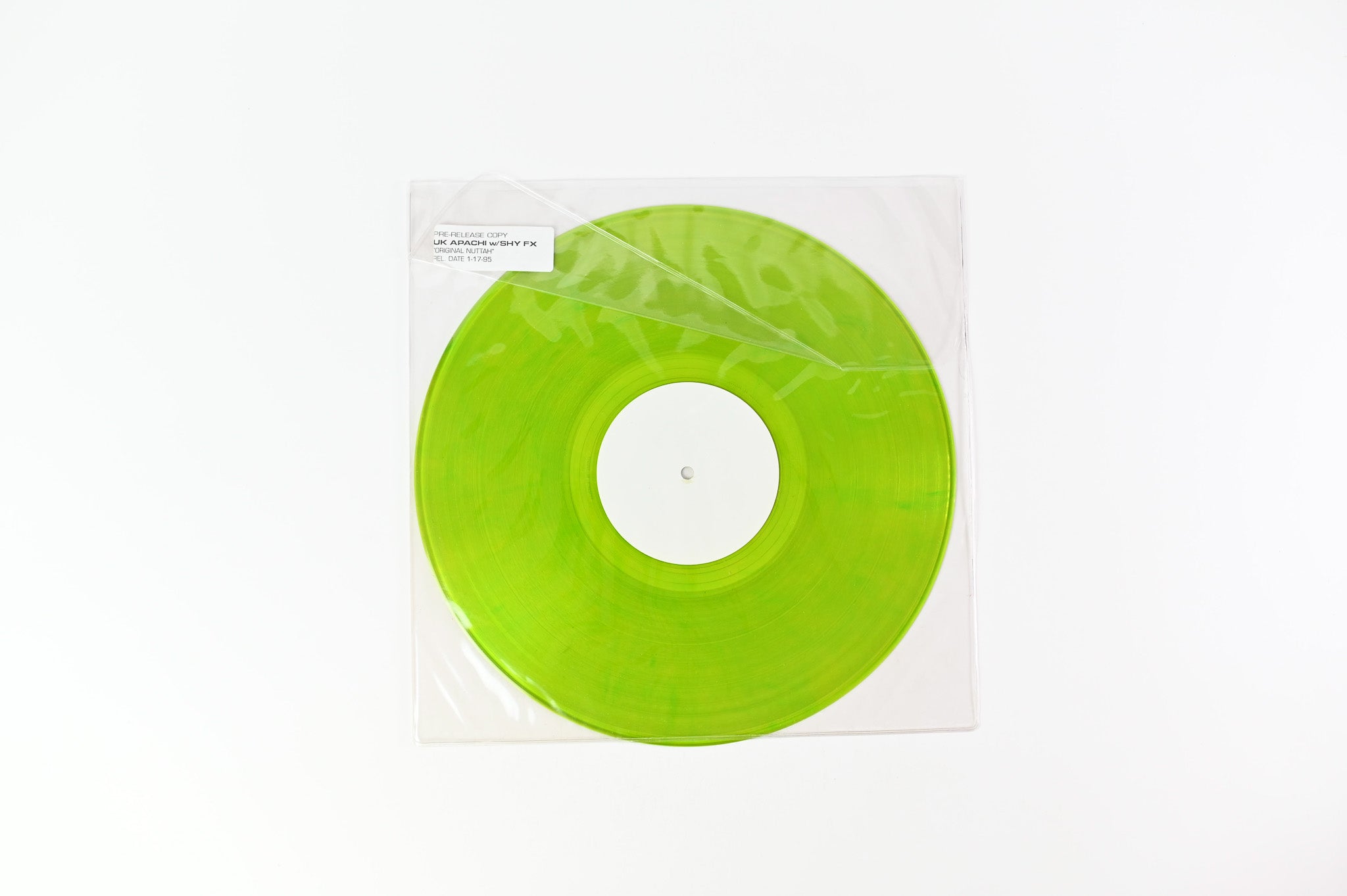 UK Apachi - Original Nuttah on Moonshine Green Vinyl Promo 12"