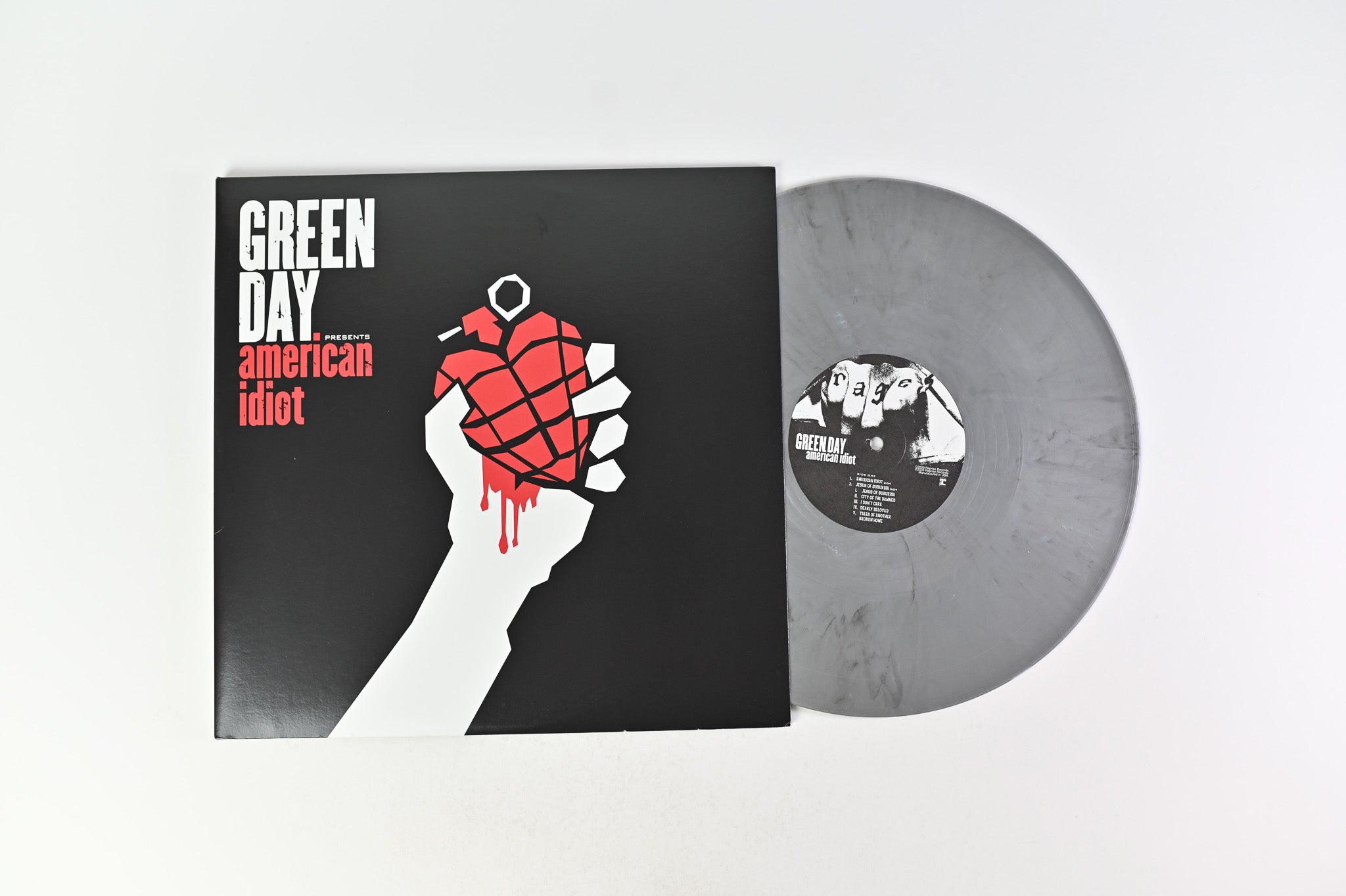 Green Day - American Idiot on Reprise Ltd Silver Vinyl Reissue