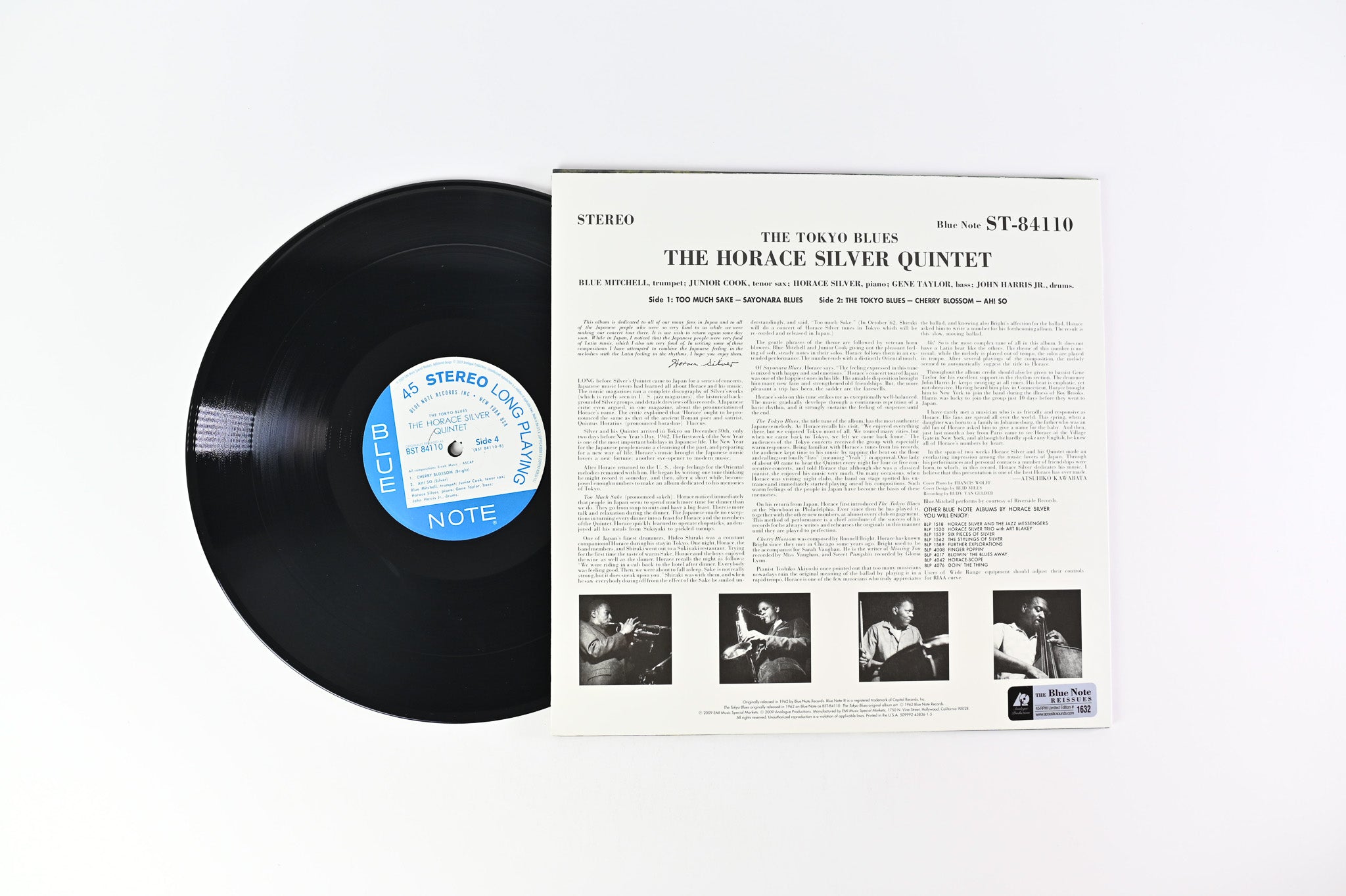 The Horace Silver Quintet - The Tokyo Blues on Blue Note Analogue Productions 45 RPM Ltd Numbered Reissue