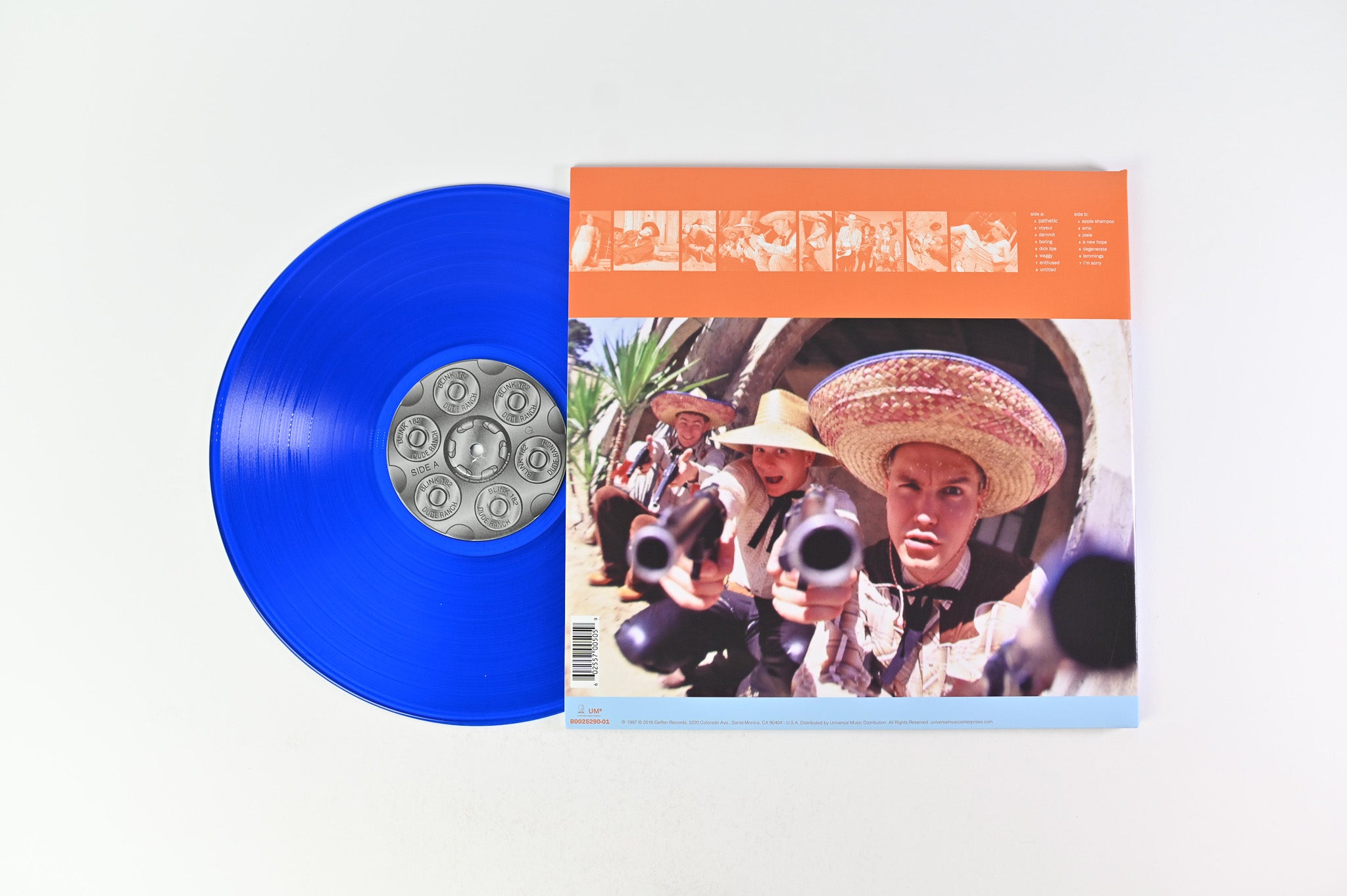 Blink-182 - Dude Ranch on Geffen Ltd Blue Translucent Reissue