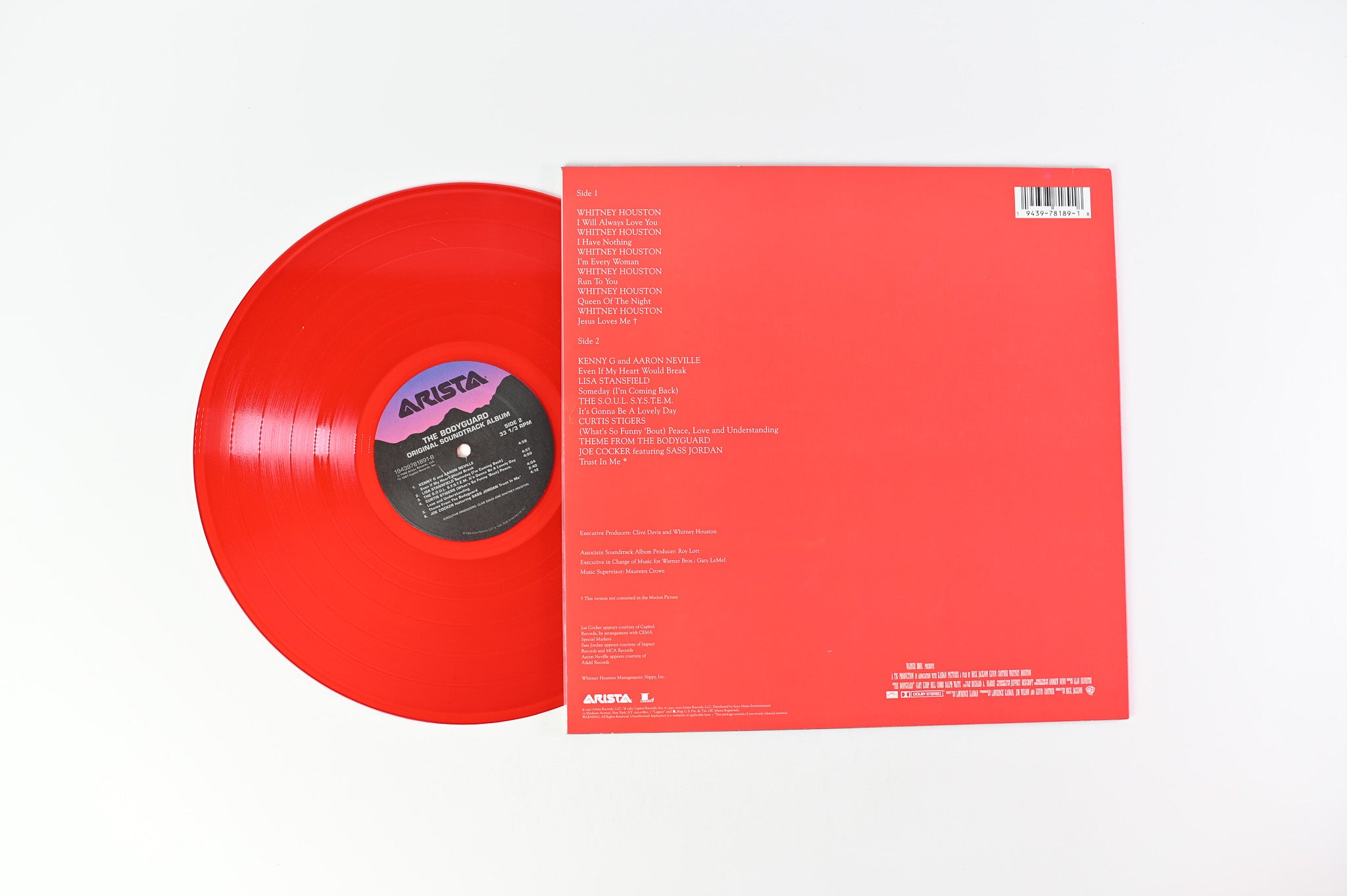 Various - The Bodyguard (Original Soundtrack Album) on Atlantic Legacy Red Vinyl Reissue