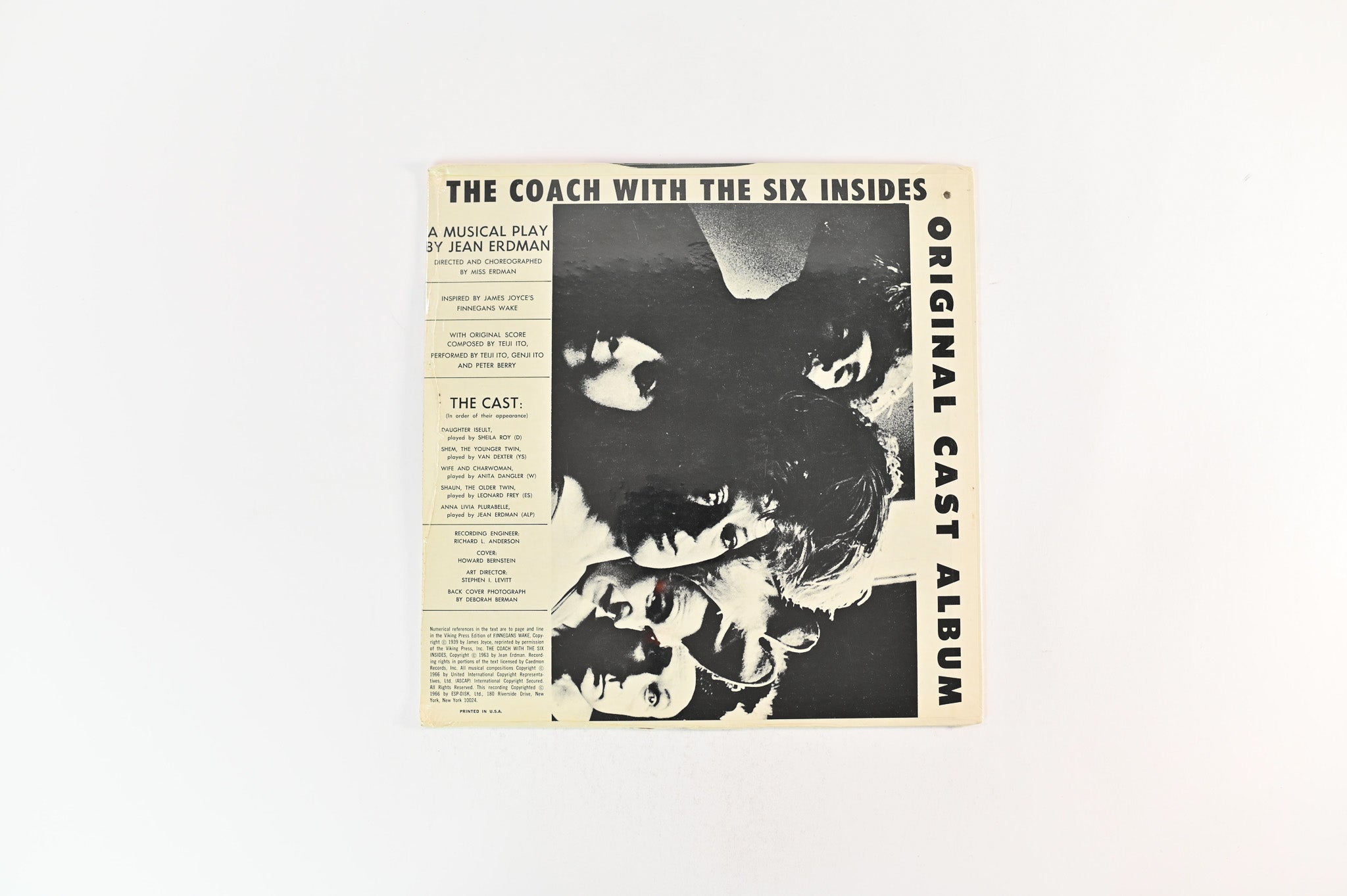 Jean Erdman - The Coach With The Six Insides  (Original Cast Album) on ESP Disk Sealed