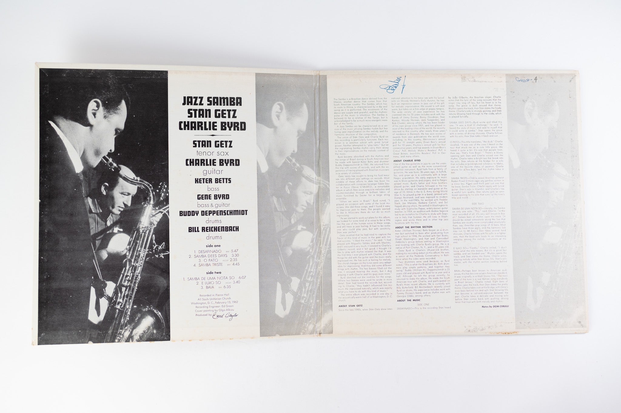 Stan Getz / Charlie Byrd – Jazz Samba on Verve Records