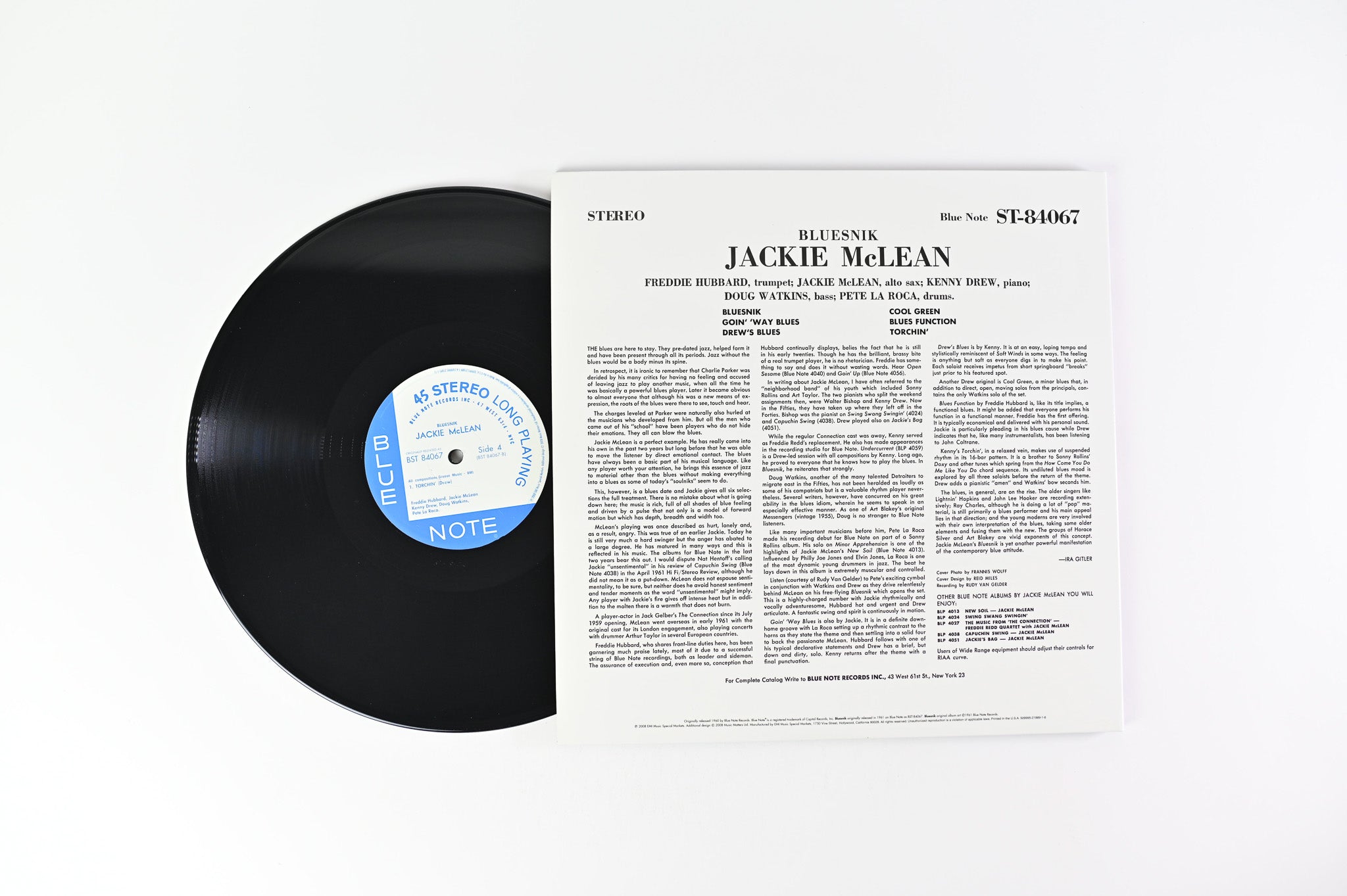 Jackie McLean - Bluesnik on Blue Note Ltd Music Matters 45 RPM Reissue