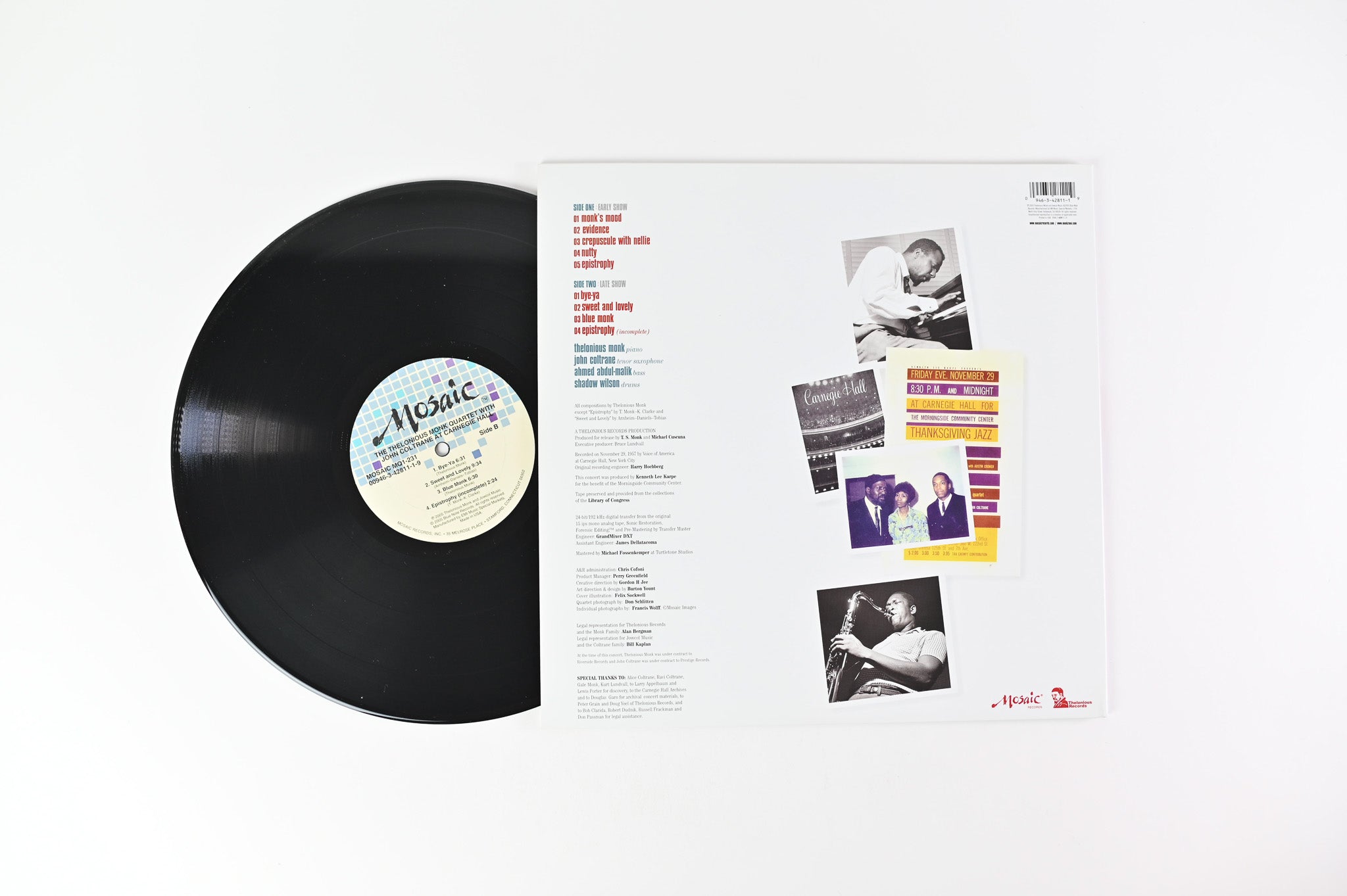 The Thelonious Monk Quartet - At Carnegie Hall on Mosaic 200 Gram